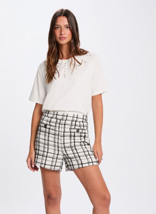Morgan Kurzarm-T-Shirts 261-DOURRA damen weiß