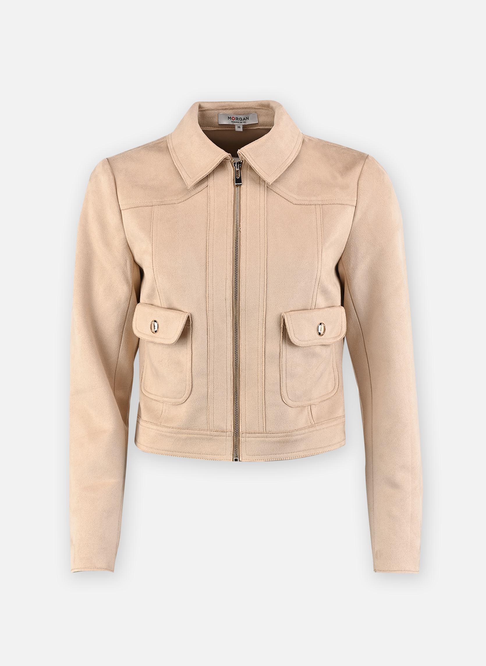 Blouson court suédine femme - vue 2