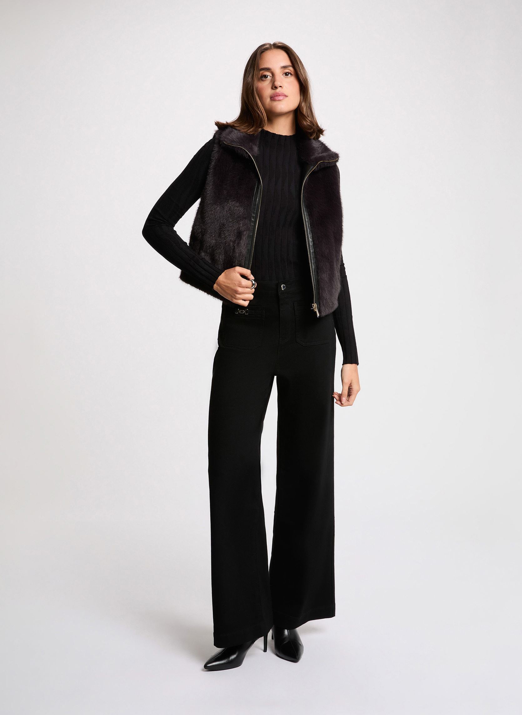 Vestes sans manches 261-GFURO femme noir Morgan Vestes sans manches 261-GFURO femme noir NOIR M