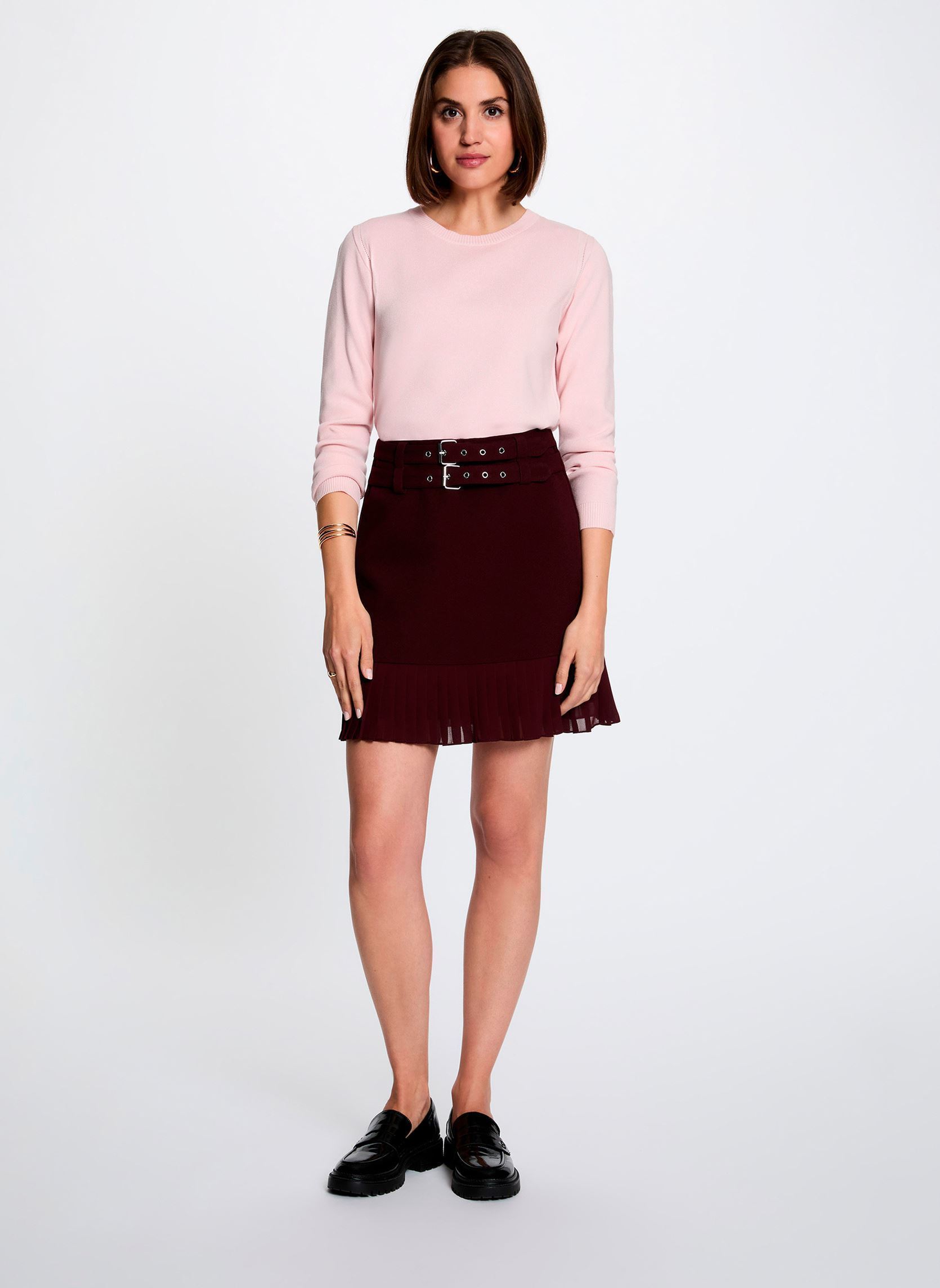 Jupes courtes 251-JANO femme violet Morgan Jupes courtes 251-JANO femme violet PRUNE M