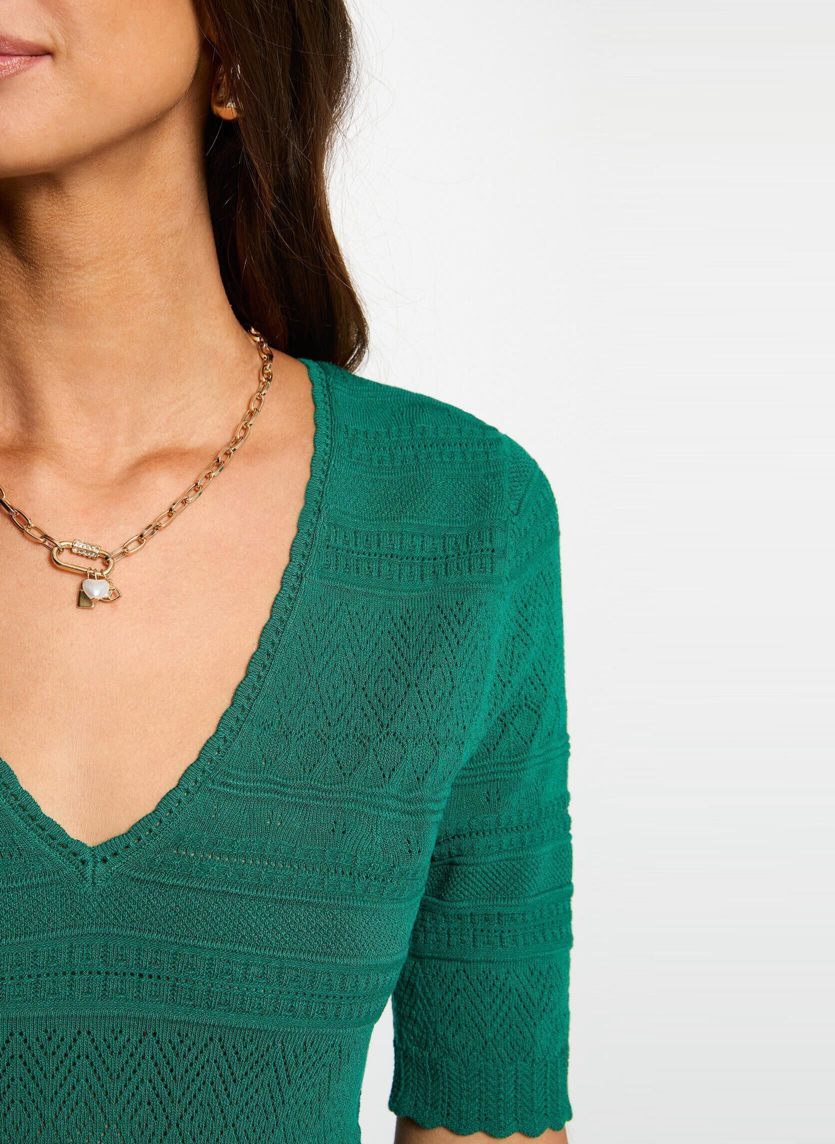 Pulls 251-MORTO femme vert Morgan Pulls 251-MORTO femme vert AVENTURINE