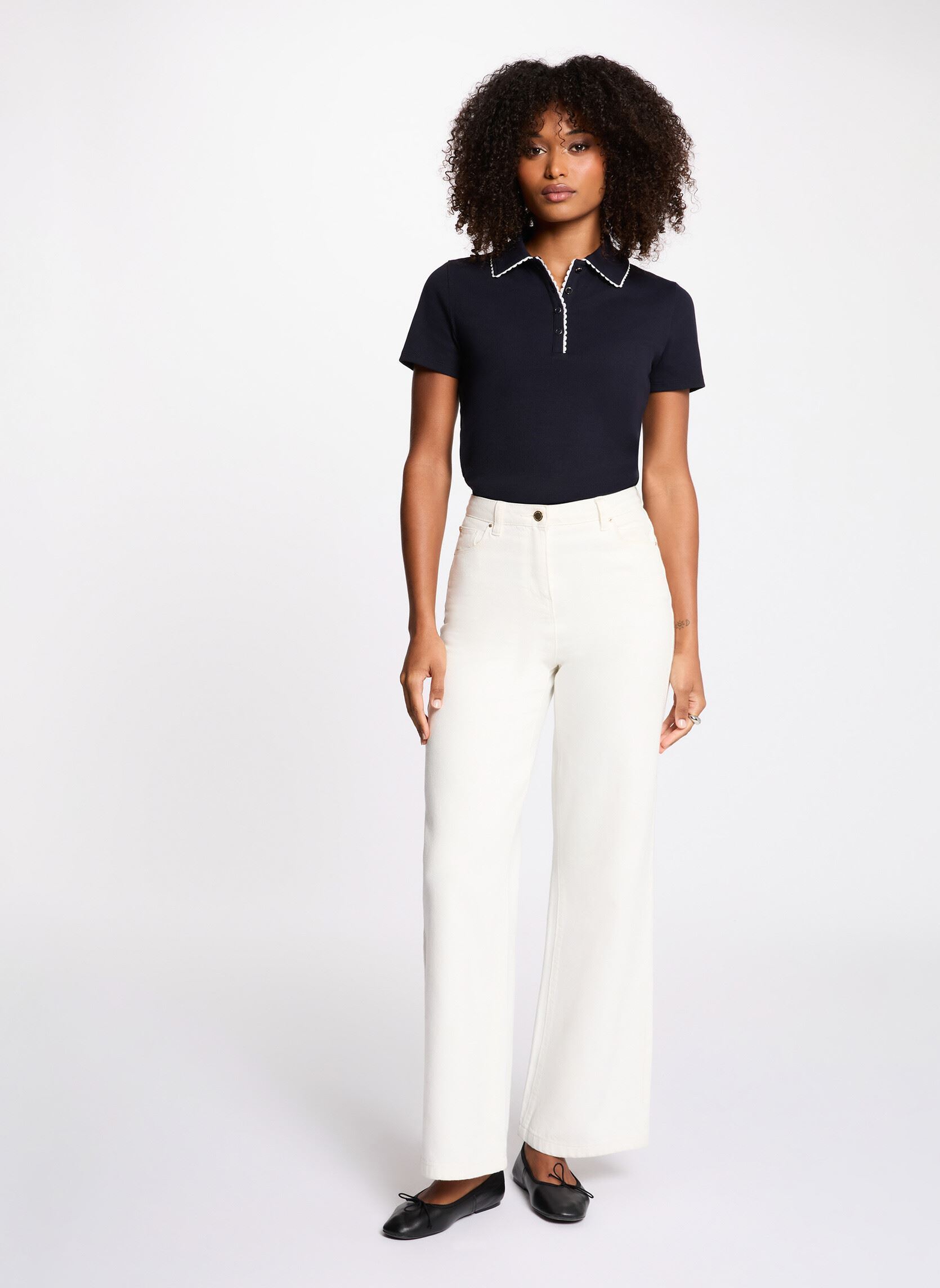 Polos manches courtes 261-DLOLI femme bleu Morgan Polos manches courtes 261-DLOLI femme bleu MARINE M