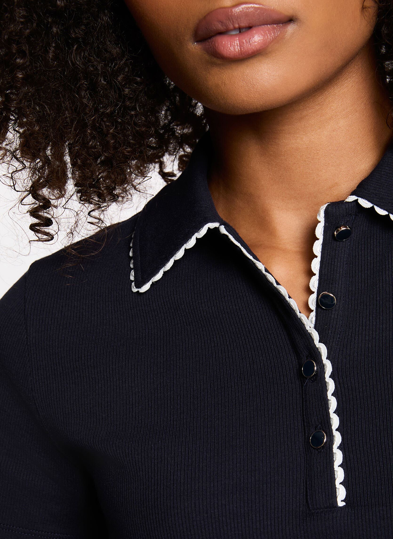 Polos manches courtes 261-DLOLI femme bleu Morgan Polos manches courtes 261-DLOLI femme bleu MARINE M