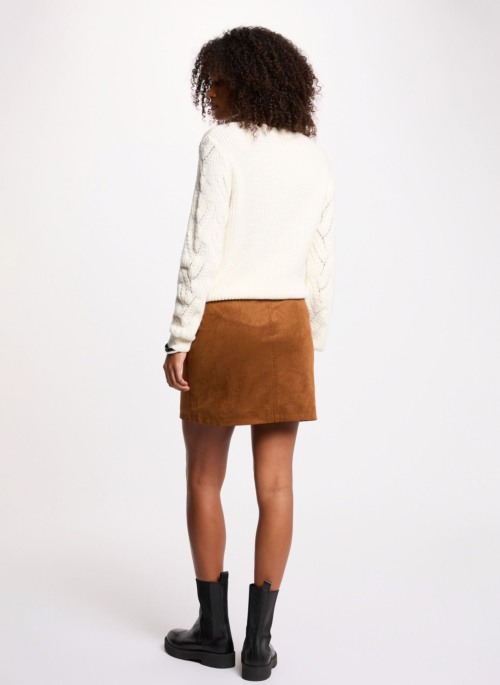 Jupes courtes 261-JCLAM femme marron Morgan Jupes courtes 261-JCLAM femme marron ECUREUIL M