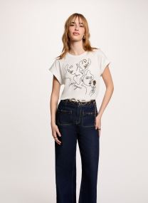 Kurzarm-T-Shirts 261-DJOSI damen weiß