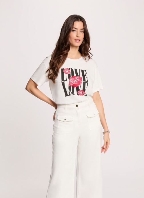Morgan Kurzarm-T-Shirts 261-DOVE damen weiß