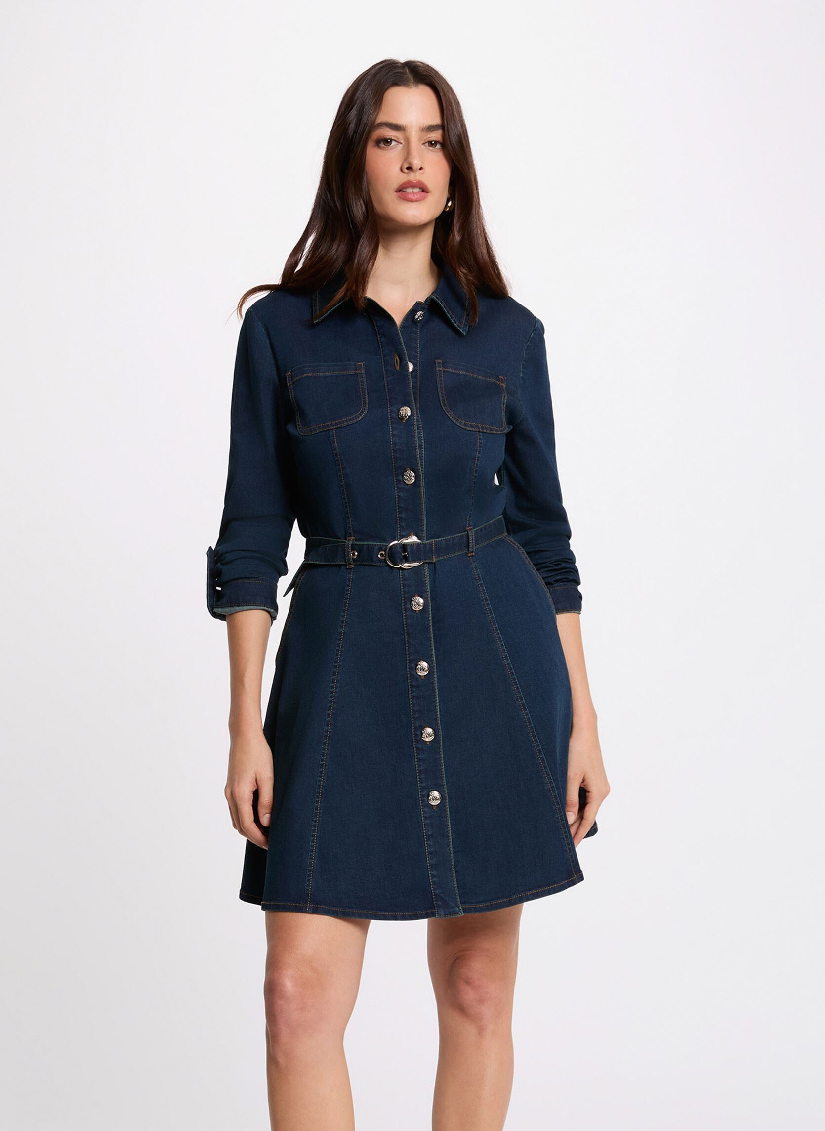 Robe courte ajustée brut femme - vue 2