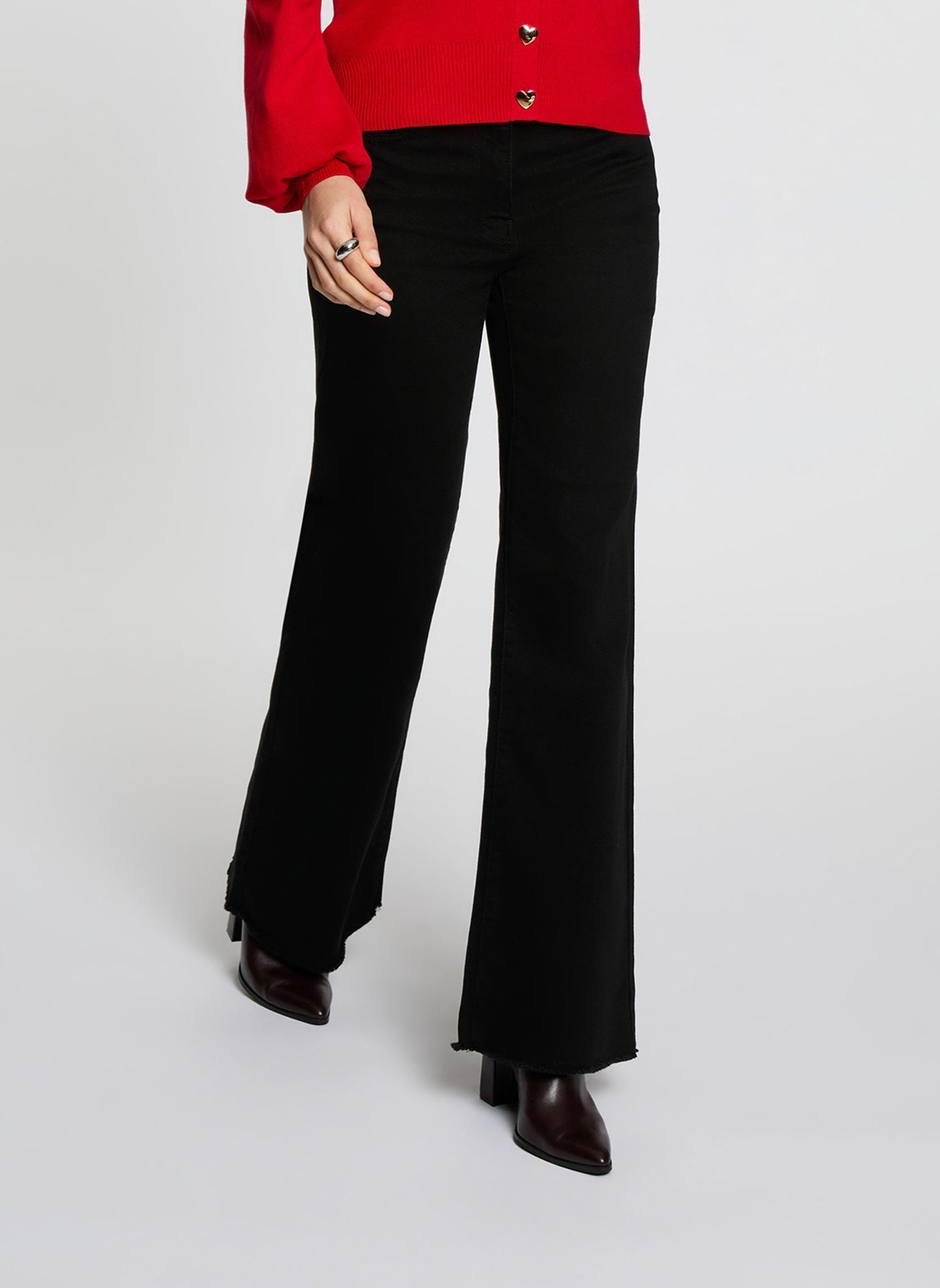 Jean large taille haute femme - vue 2