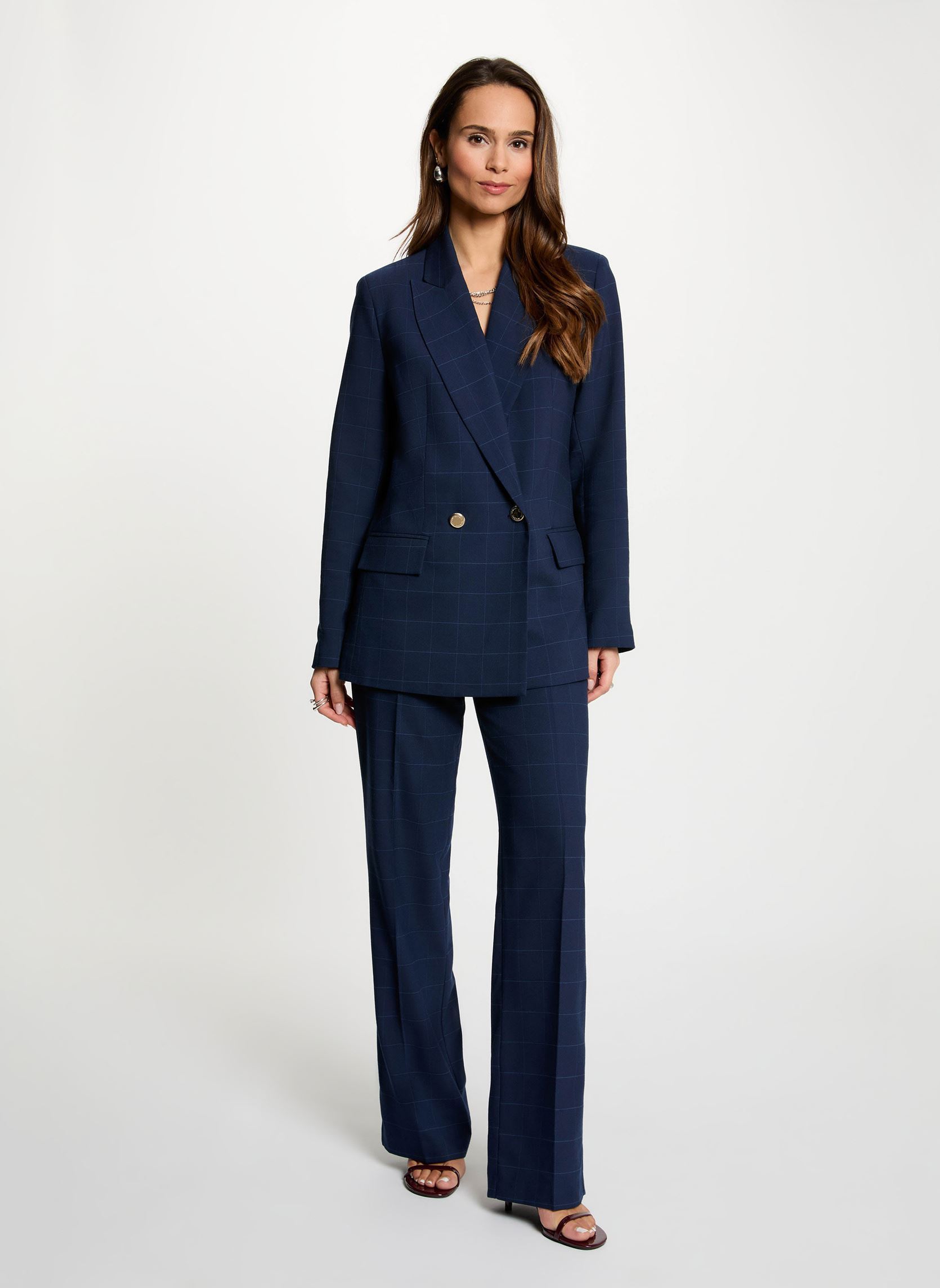 Pantalons droit 261-PNATY.F femme bleu Morgan Pantalons droit 261-PNATY.F femme bleu MARINE M