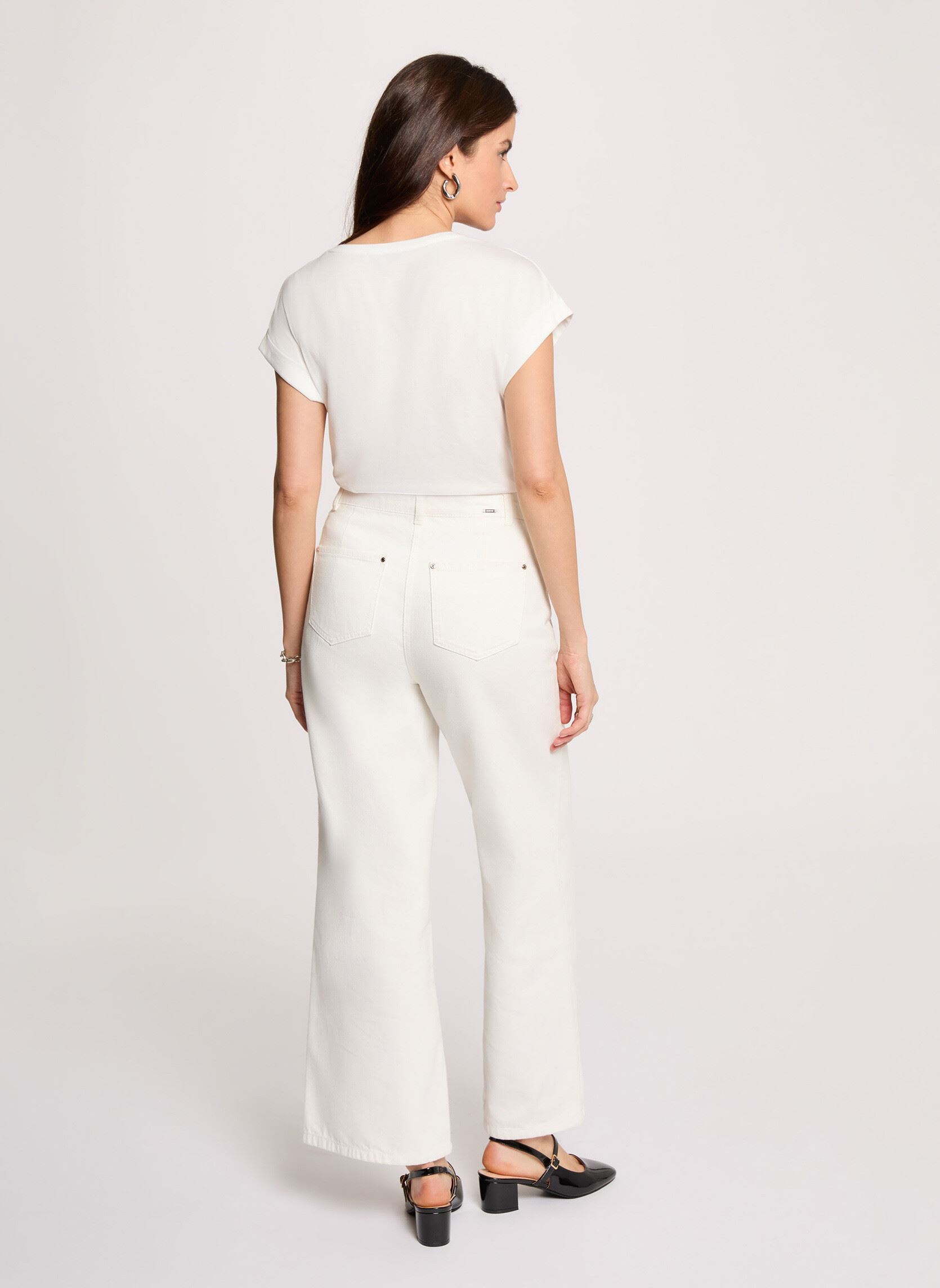 Kurzarm-T-Shirts 261-DFAVOR damen weiß Morgan Kurzarm-T-Shirts 261-DFAVOR damen weiß OFF WHITE M