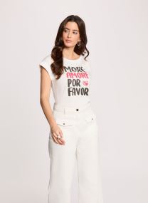 Kurzarm-T-Shirts 261-DFAVOR damen weiß