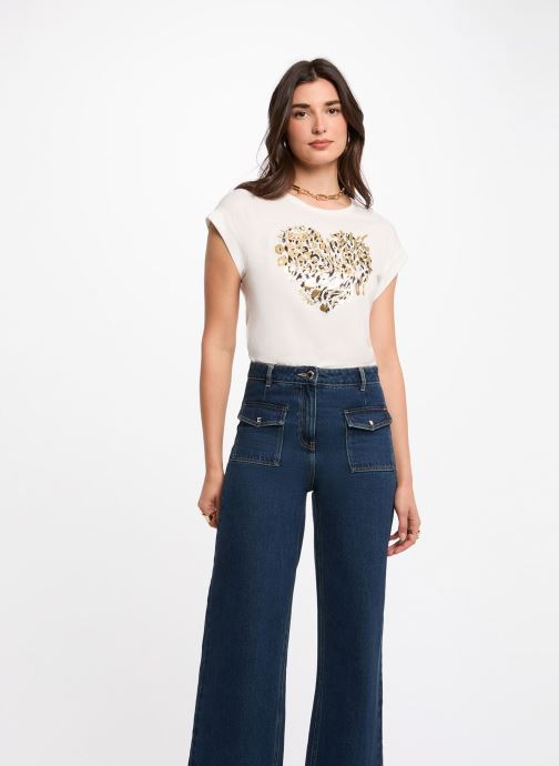 Morgan Tee-shirts manches courtes 261-DLOUP femme blanc
