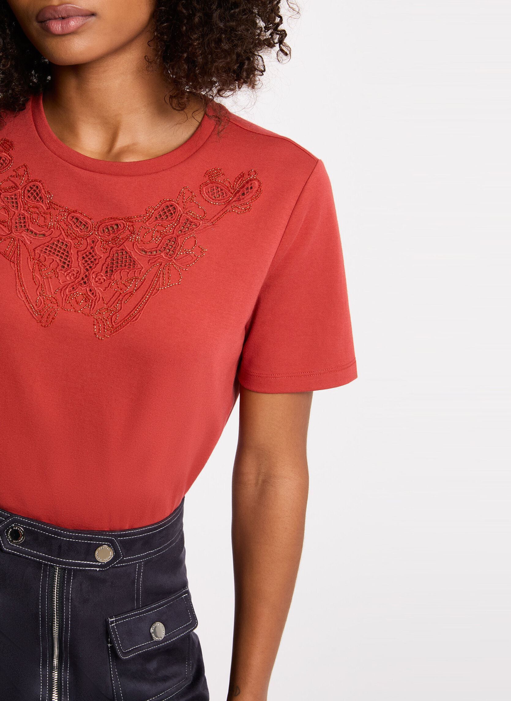 Tee-shirts manches courtes 261-DJENNA femme orange Morgan Tee-shirts manches courtes 261-DJENNA femme orange BOSSA NOVA