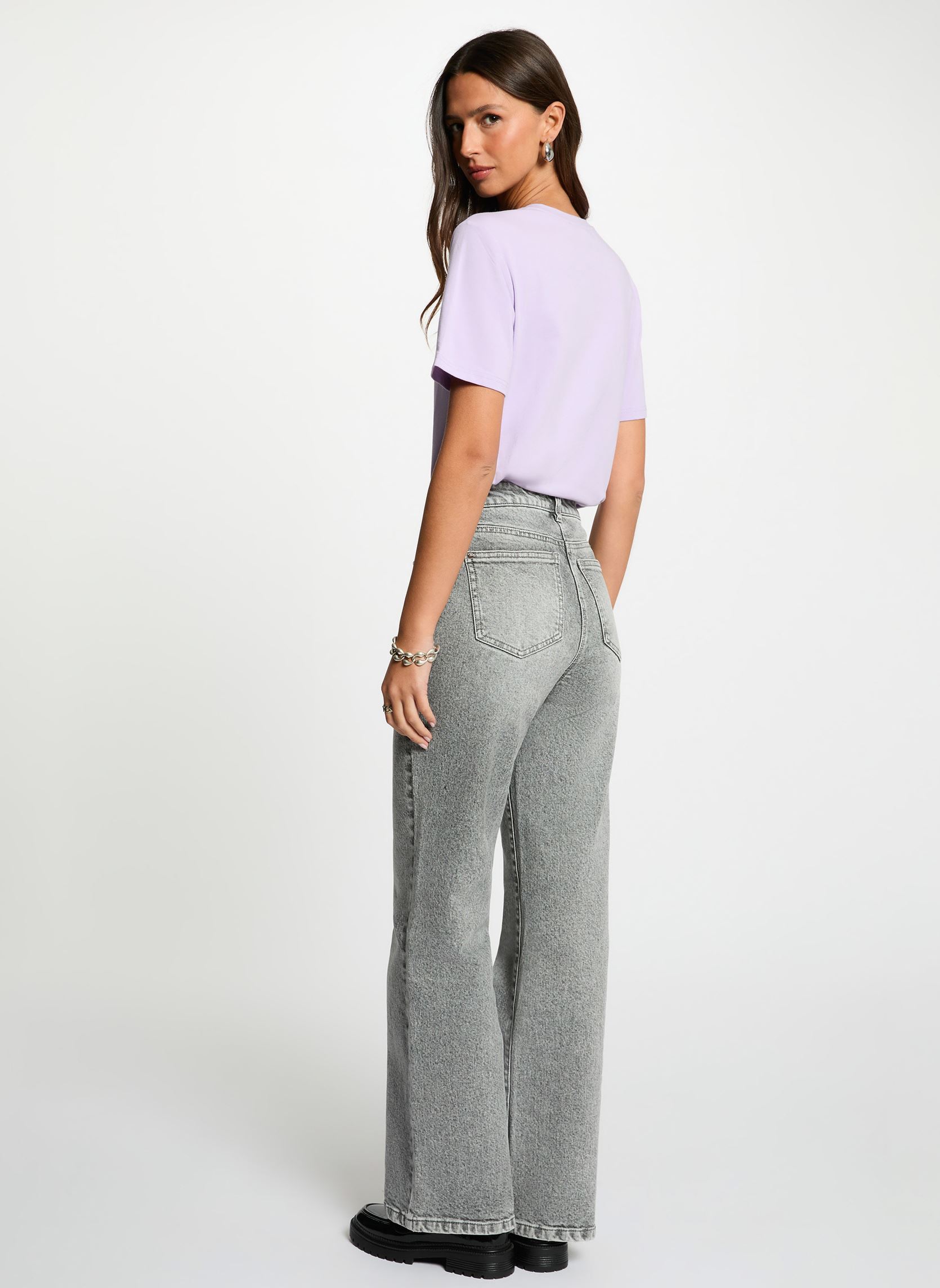 Kurzarm-T-Shirts 261-DMARE damen violett Morgan Kurzarm-T-Shirts 261-DMARE damen violett PURPLE ROSE