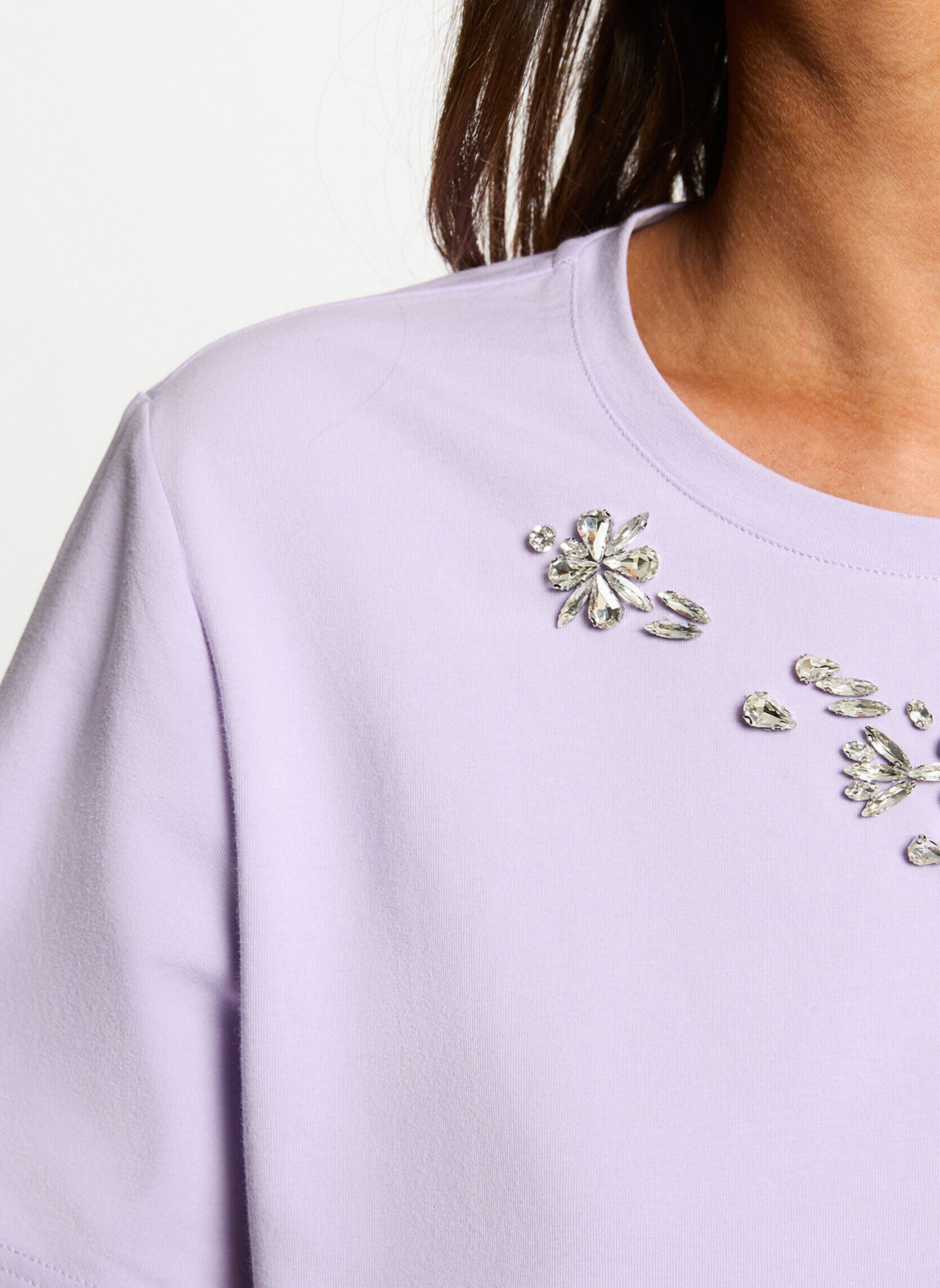 Kurzarm-T-Shirts 261-DMARE damen violett Morgan Kurzarm-T-Shirts 261-DMARE damen violett PURPLE ROSE