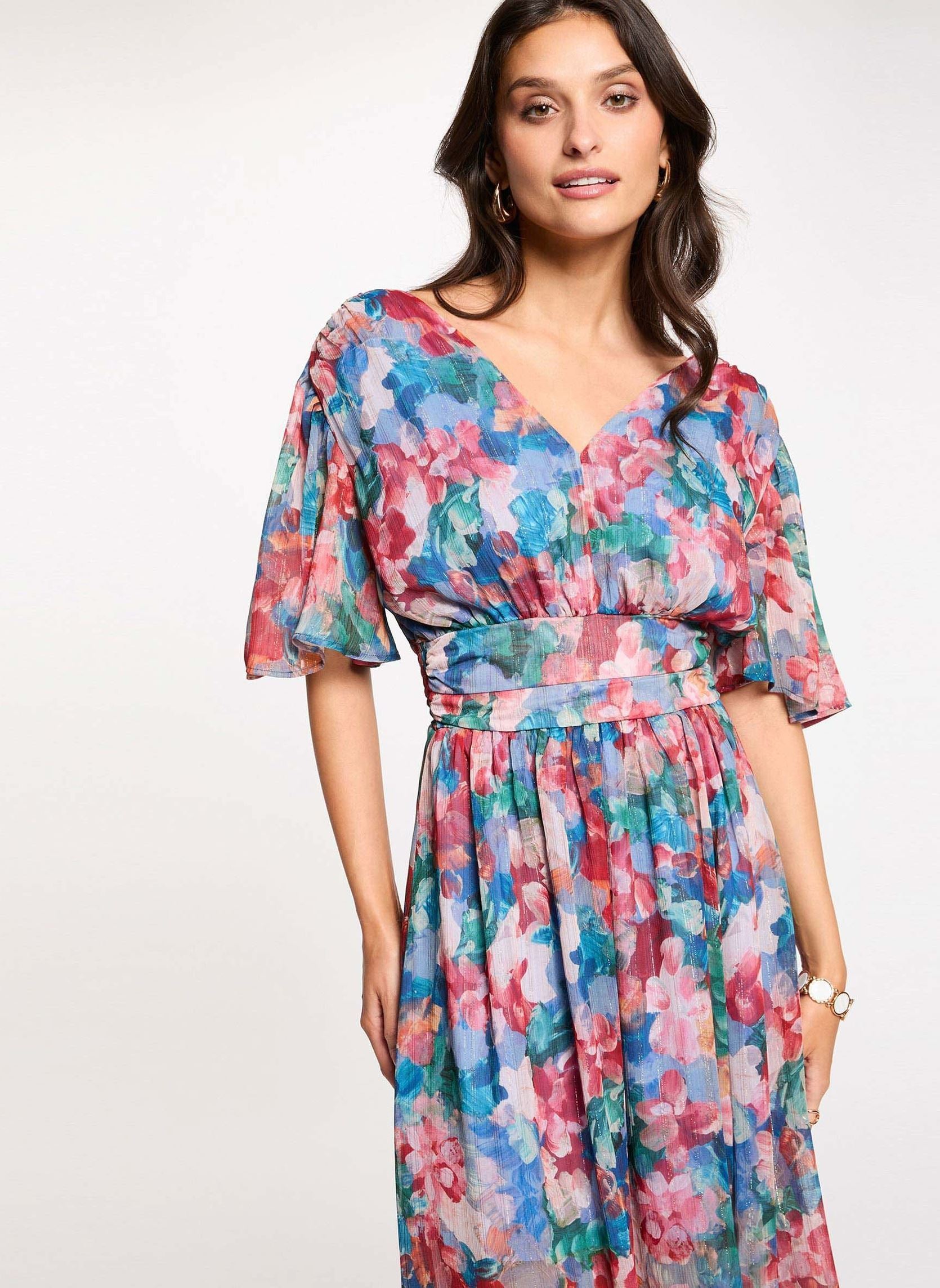Robe longue fluide femme