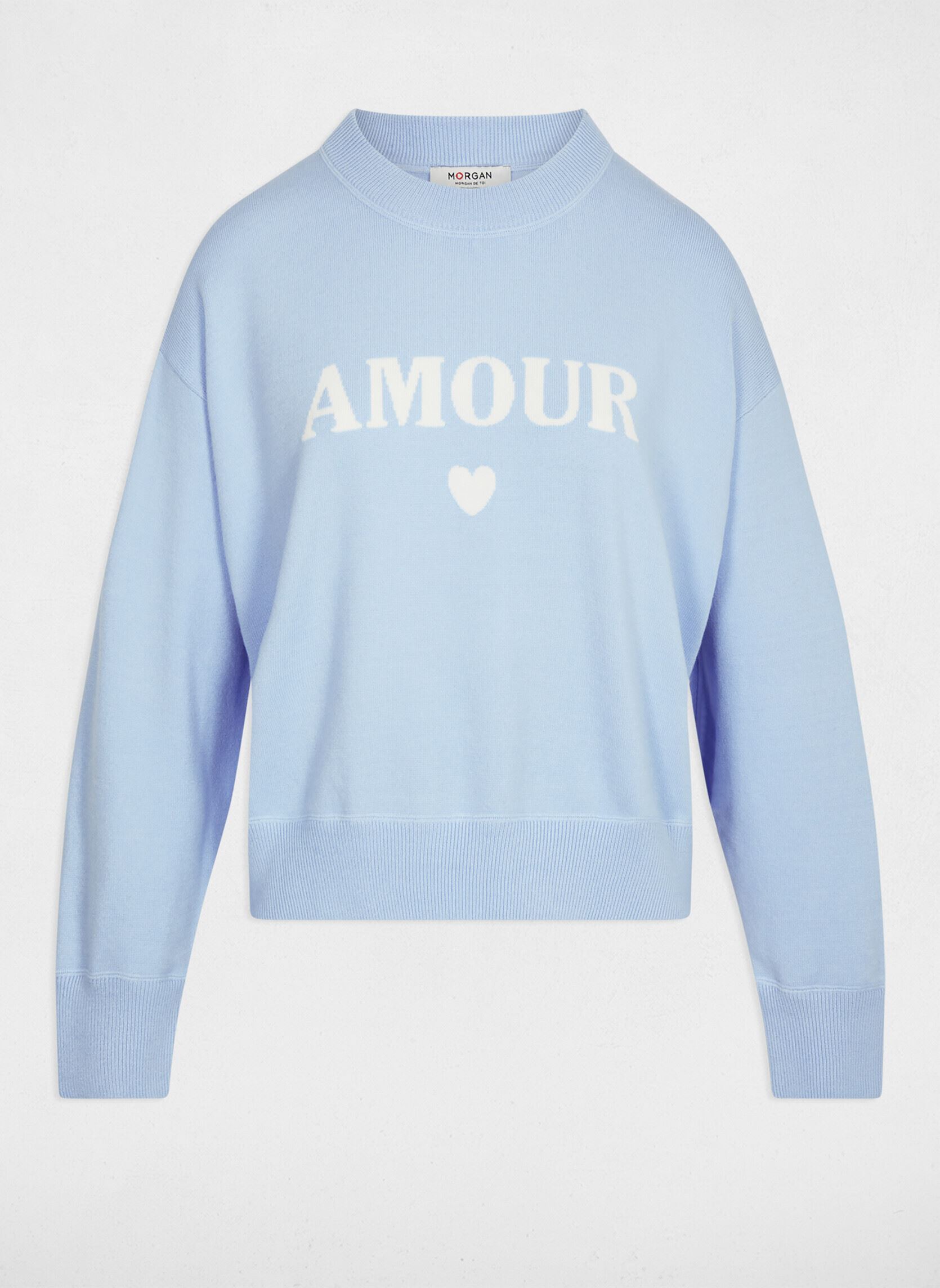 Sweater 261-MAMOUR dames blauw Morgan Sweater 261-MAMOUR dames blauw OXYGENE M
