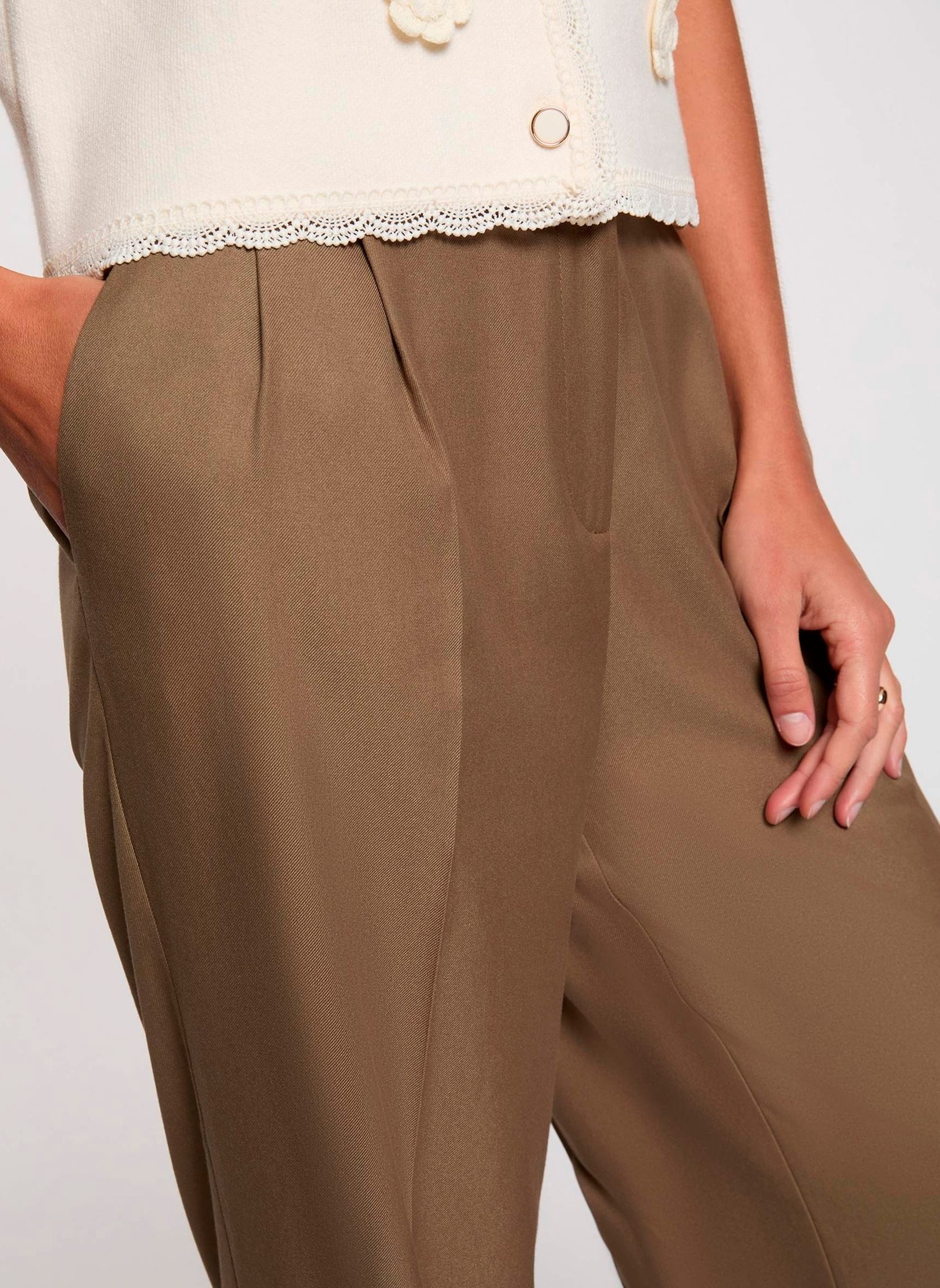 Pantalons droit 261-PFIDI.F femme vert Morgan Pantalons droit 261-PFIDI.F femme vert CAPERS