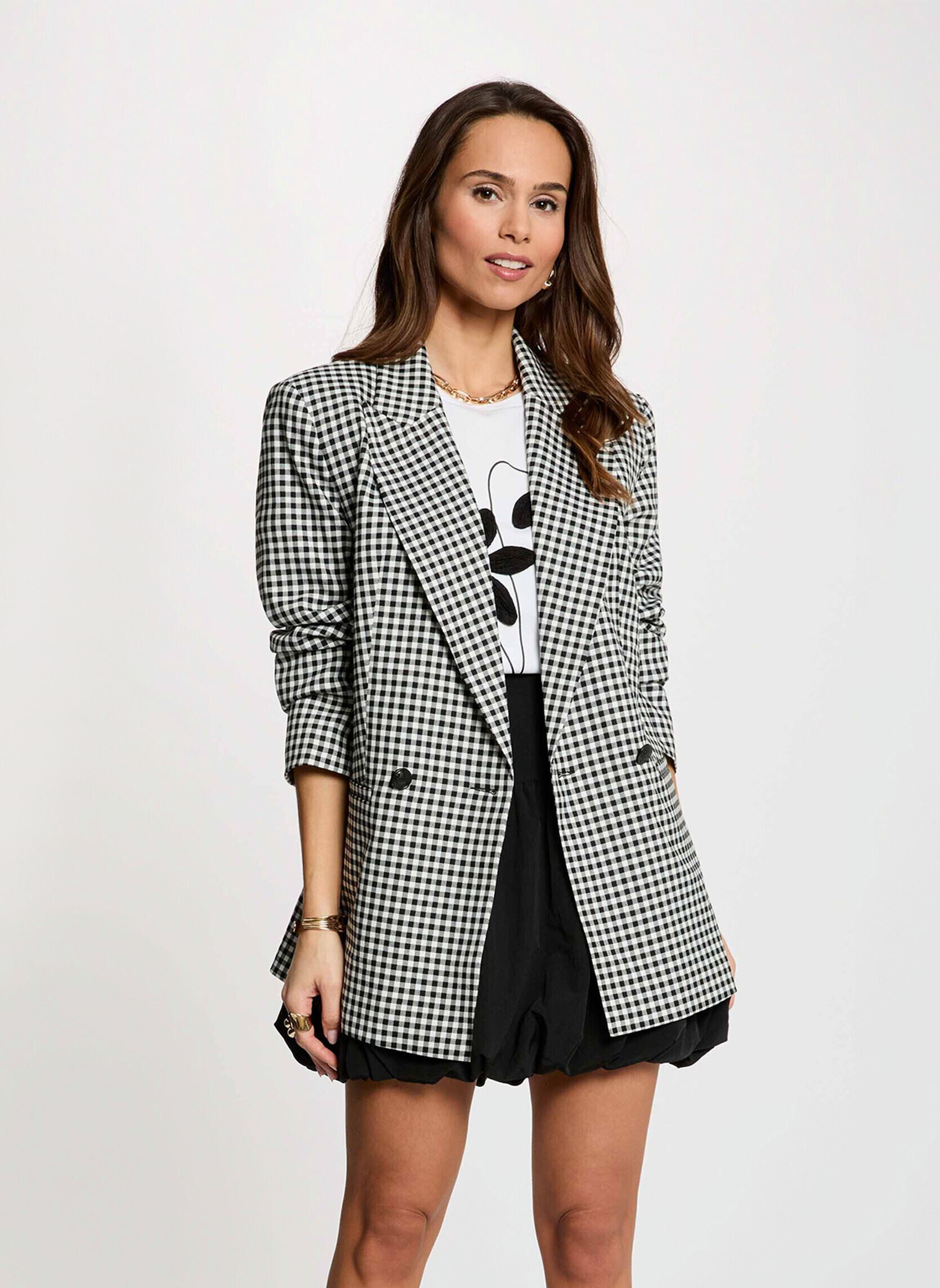 Blazer oversize col tailleur femme - vue 3