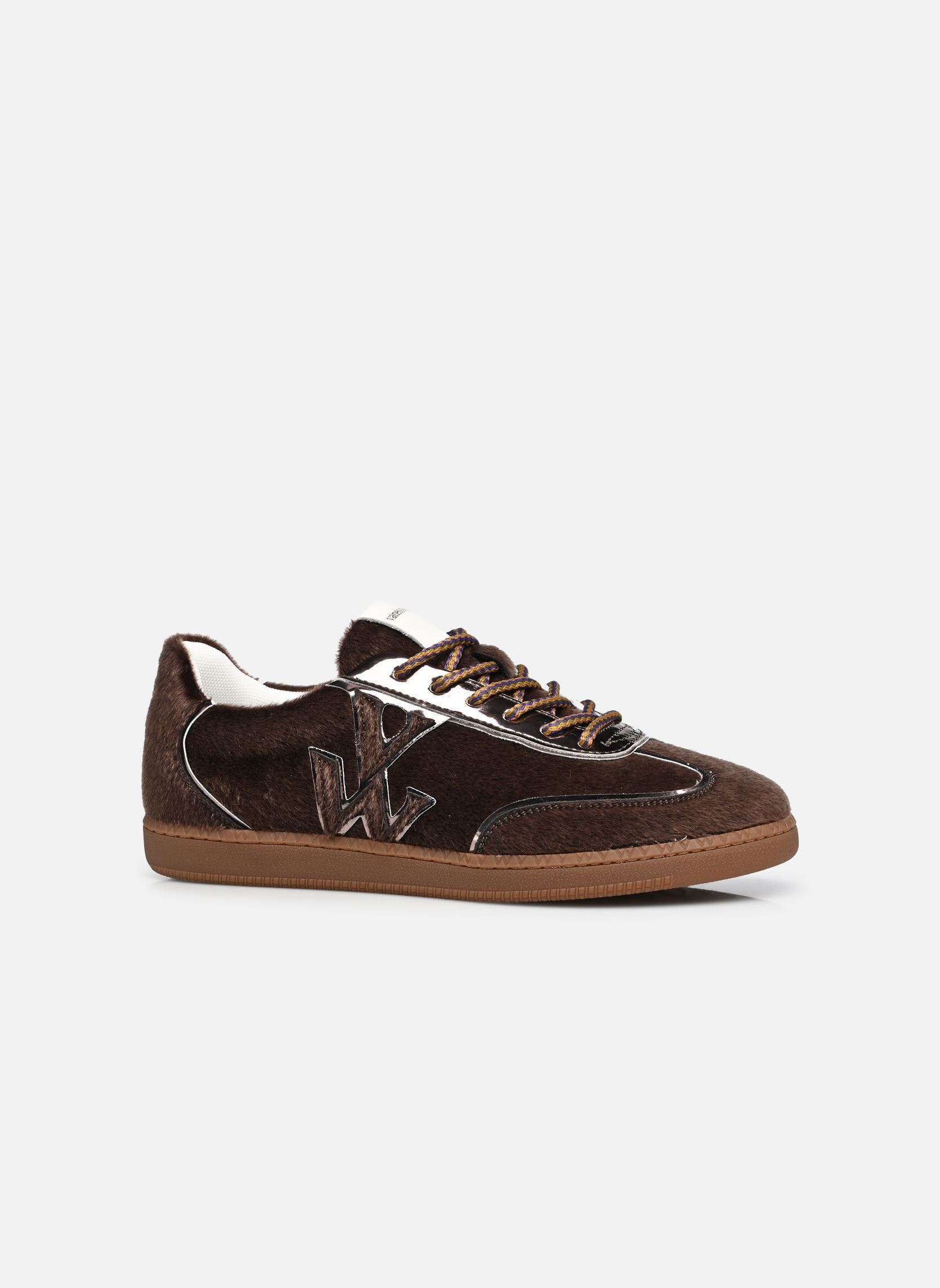 Niedrige Sneaker AURA Initials damen braun Vanessa Wu Niedrige Sneaker AURA Initials damen braun CHOCOLAT