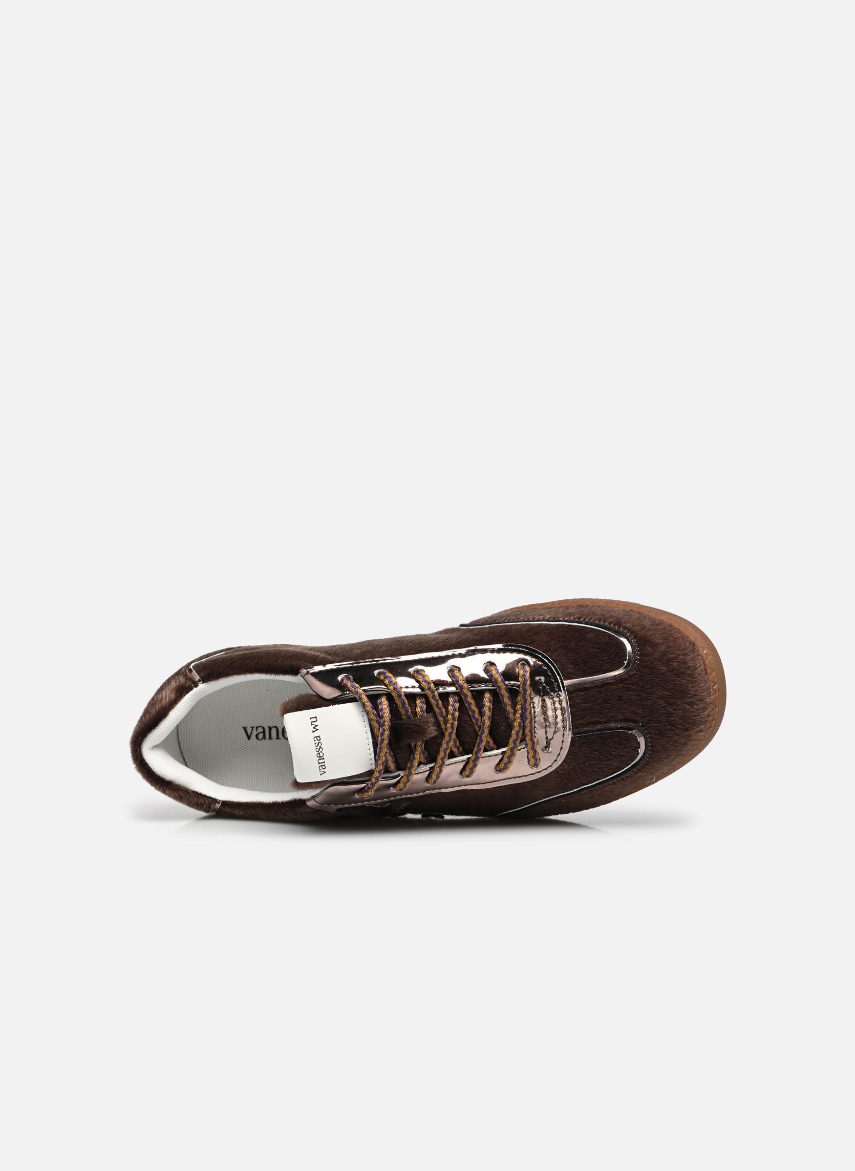 Niedrige Sneaker AURA Initials damen braun Vanessa Wu Niedrige Sneaker AURA Initials damen braun CHOCOLAT