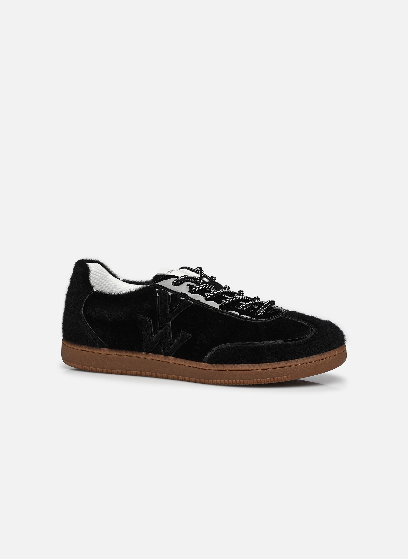 Baskets basses AURA Initials femme noir Vanessa Wu Baskets basses AURA Initials femme noir NOIR
