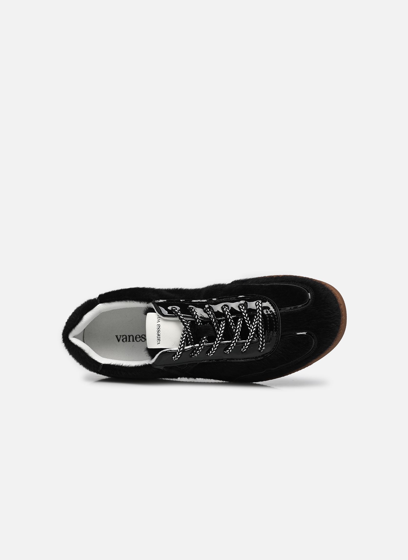 Baskets basses AURA Initials femme noir Vanessa Wu Baskets basses AURA Initials femme noir NOIR