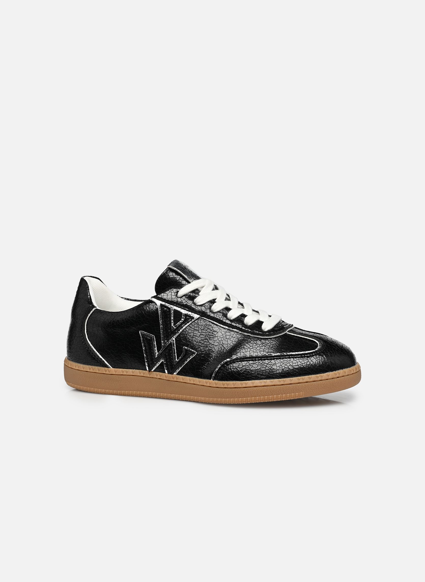 Baskets AURA Initials femme noir Vanessa Wu Baskets AURA Initials femme noir NOIR