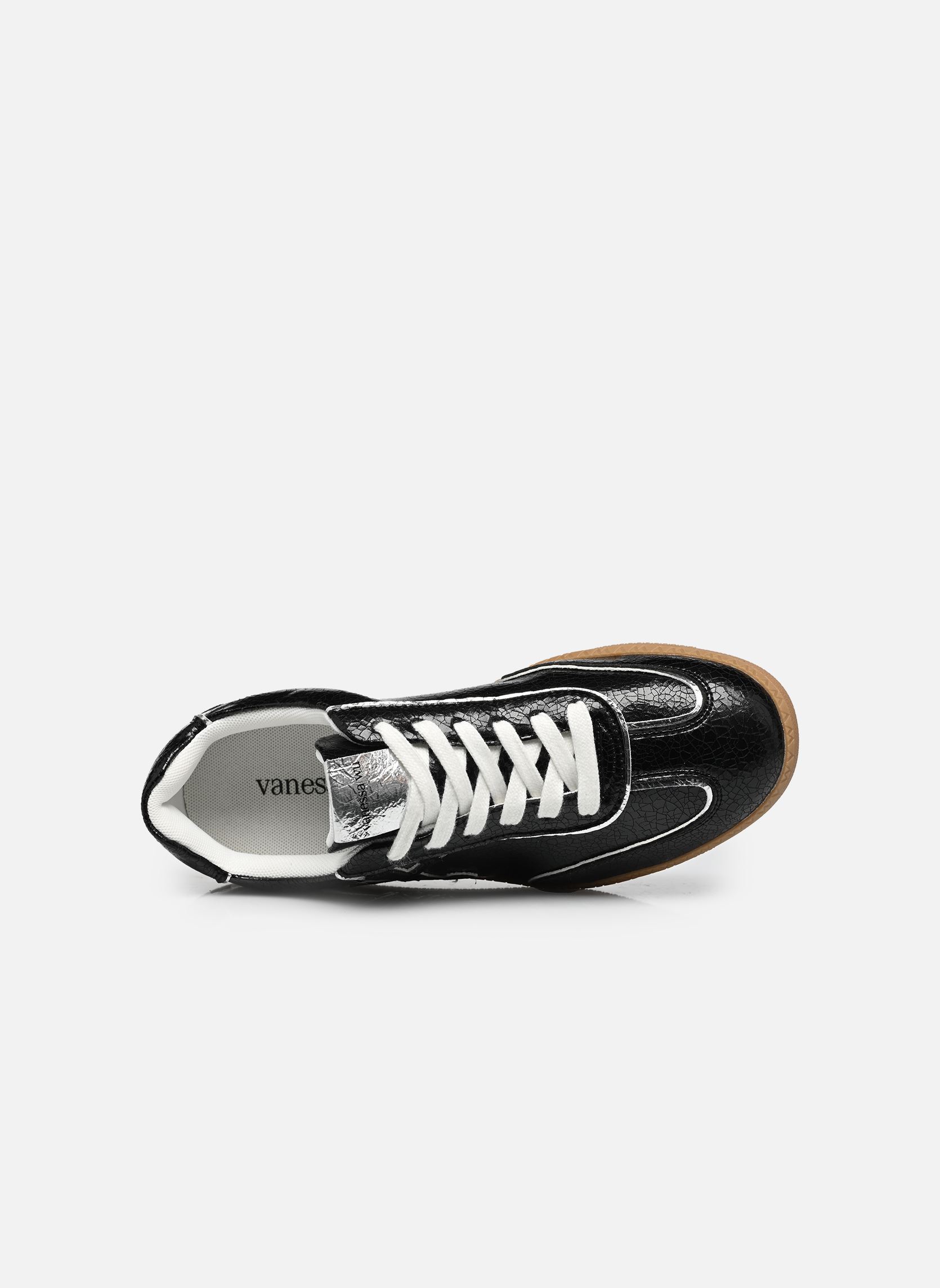 Baskets AURA Initials femme noir Vanessa Wu Baskets AURA Initials femme noir NOIR