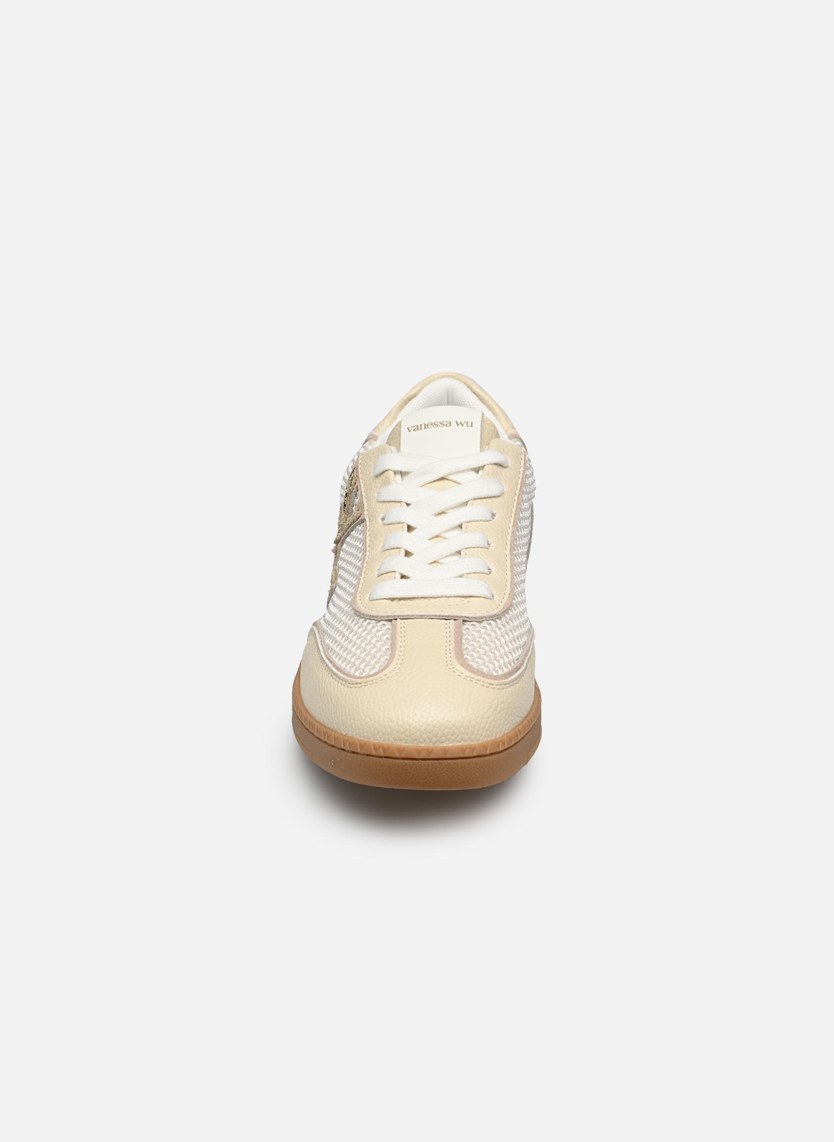 Sneakers AURA Initials dames beige Vanessa Wu Sneakers AURA Initials dames beige BEIGE