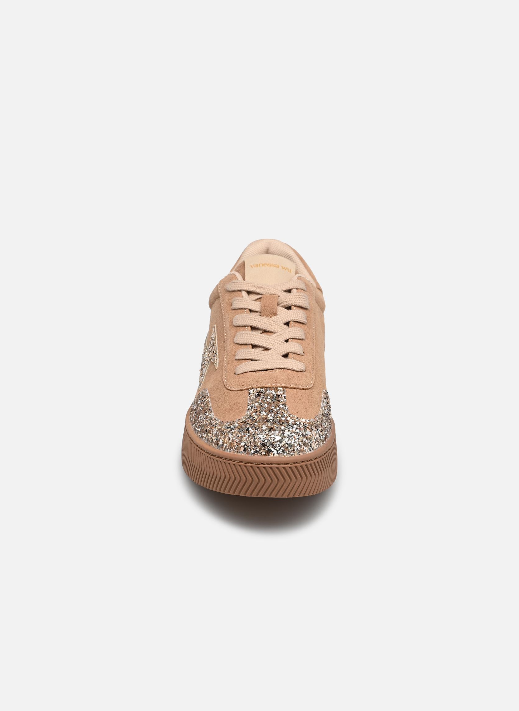 Niedrige Sneaker JANE Emblem damen braun Vanessa Wu Niedrige Sneaker JANE Emblem damen braun BEIGE