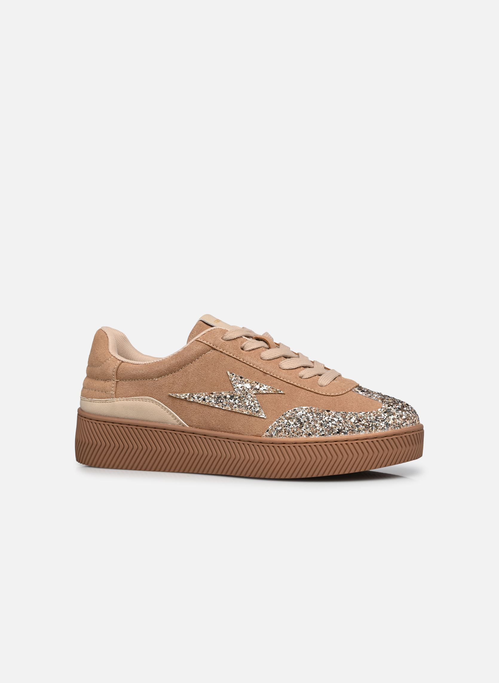 Niedrige Sneaker JANE Emblem damen braun Vanessa Wu Niedrige Sneaker JANE Emblem damen braun BEIGE