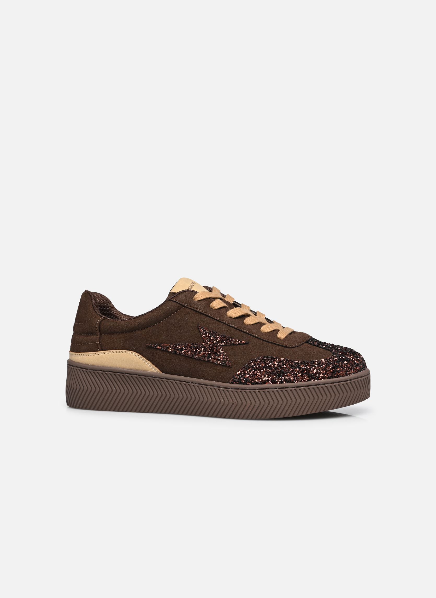 Niedrige Sneaker JANE Emblem damen braun Vanessa Wu Niedrige Sneaker JANE Emblem damen braun CHOCOLAT