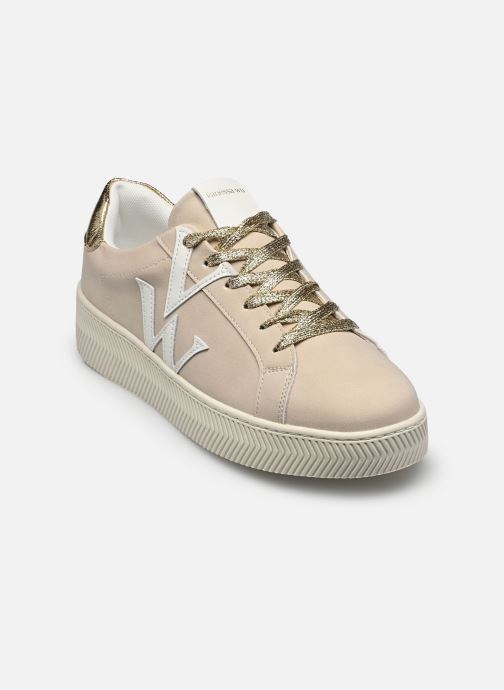 Vanessa Wu Sneakers Jane Initials dames beige