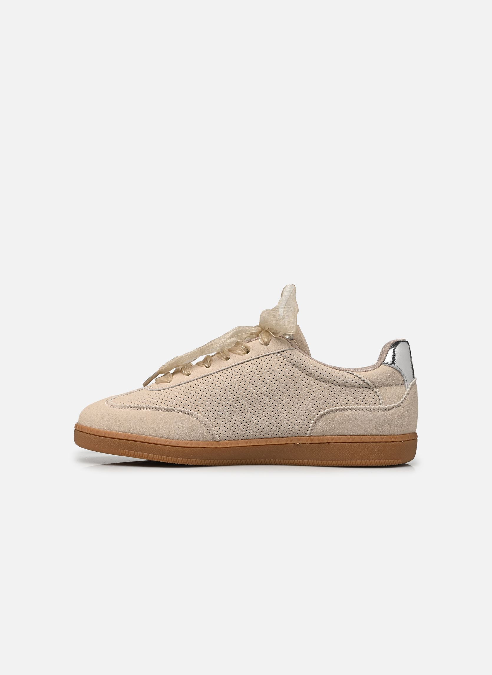 Baskets basses AURA Emblem femme beige Vanessa Wu Baskets basses AURA Emblem femme beige BEIGE