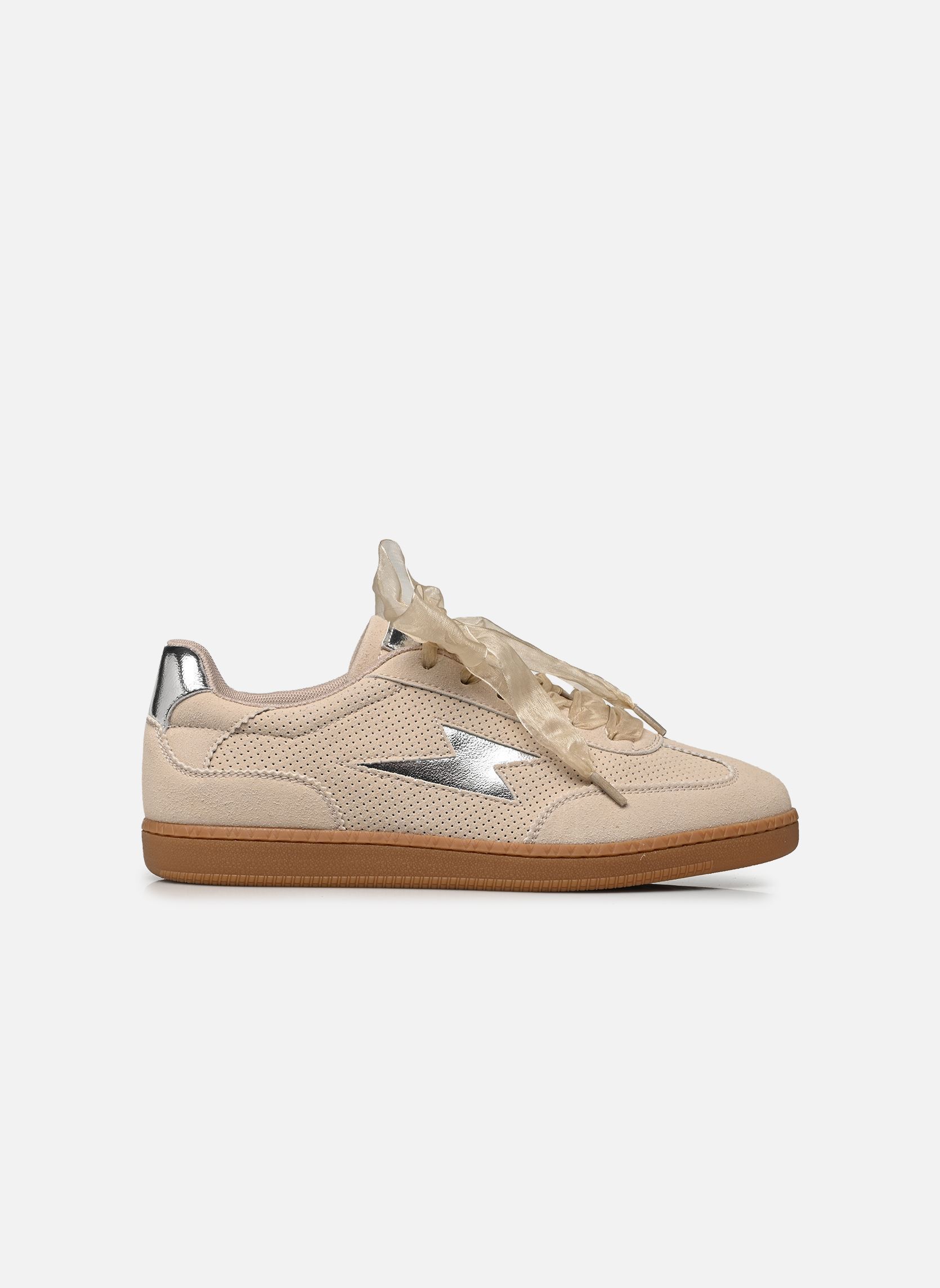 Baskets basses AURA Emblem femme beige Vanessa Wu Baskets basses AURA Emblem femme beige BEIGE