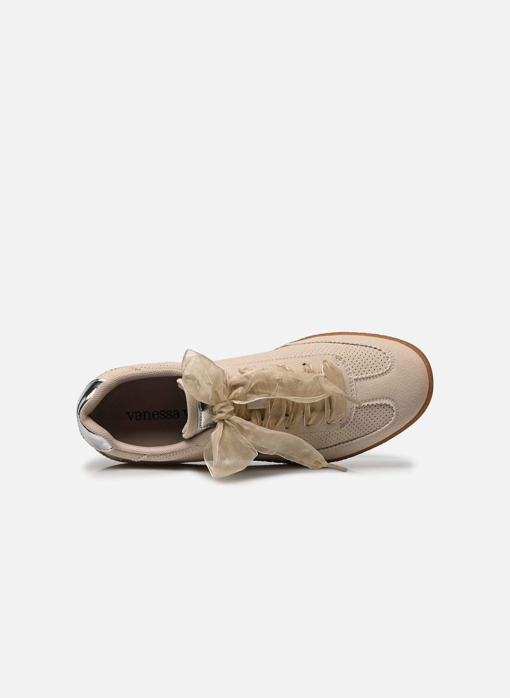 Baskets basses AURA Emblem femme beige Vanessa Wu Baskets basses AURA Emblem femme beige BEIGE