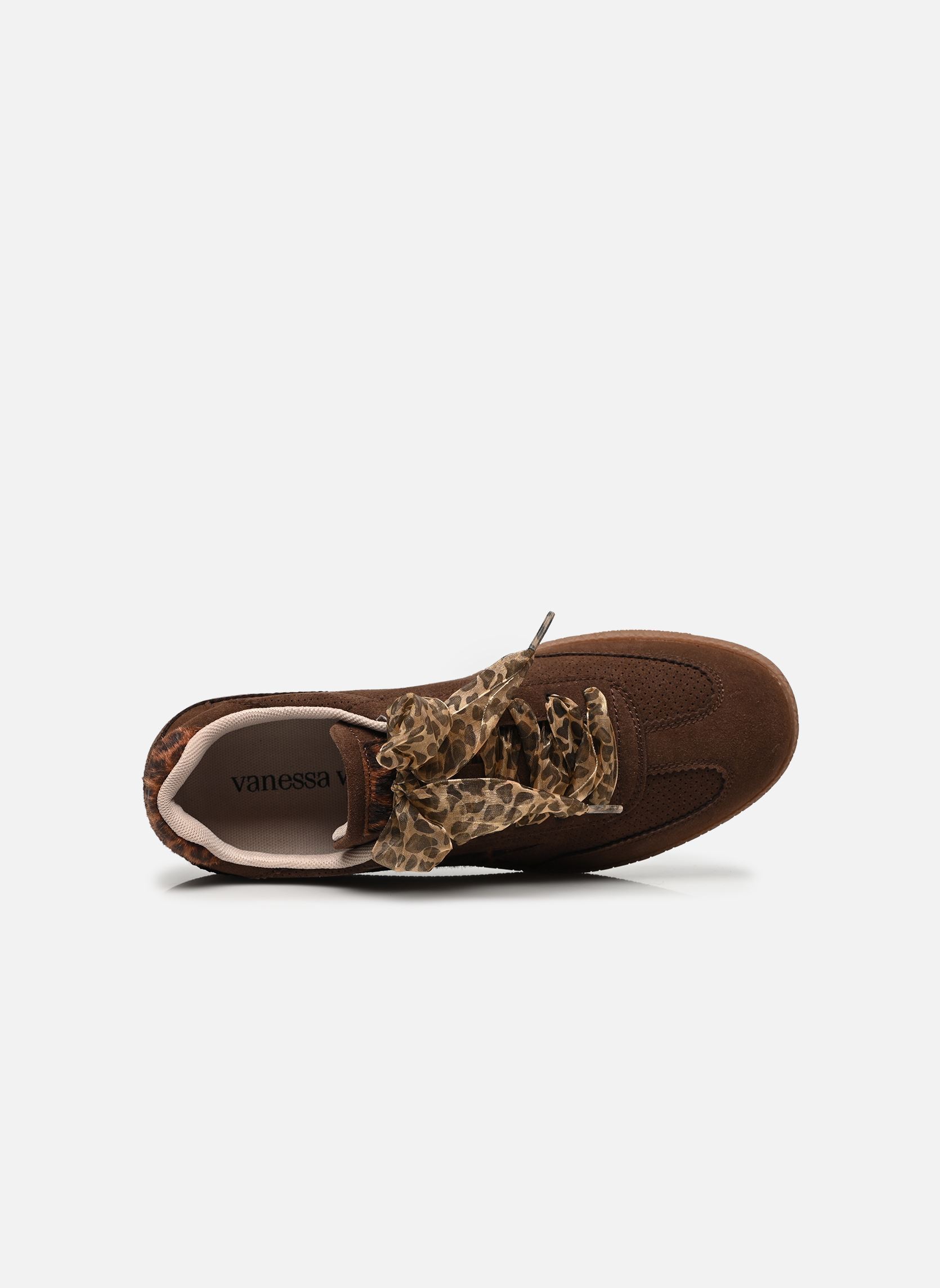 Baskets basses AURA Emblem femme marron Vanessa Wu Baskets basses AURA Emblem femme marron CHOCOLAT