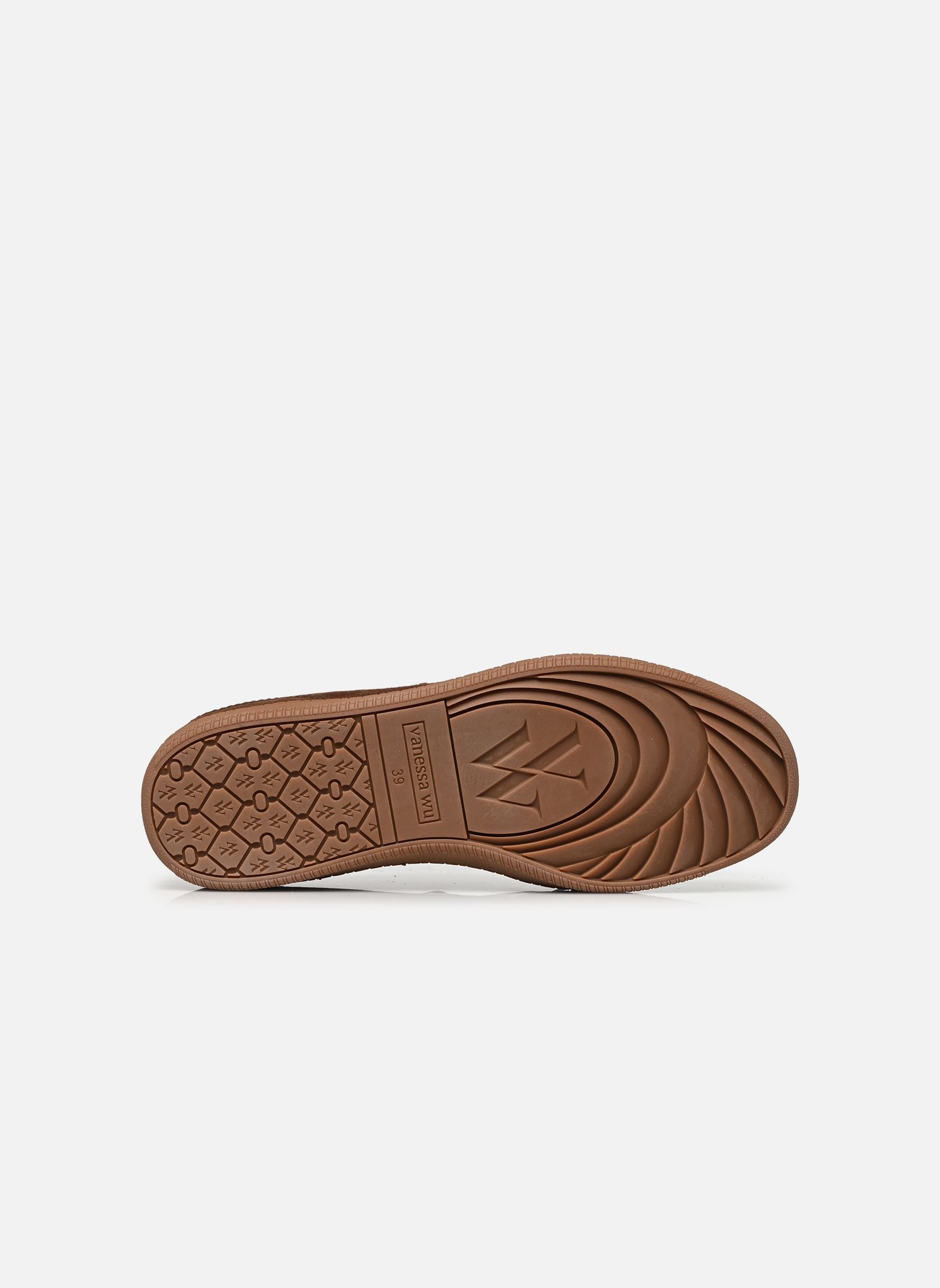 Baskets basses AURA Emblem femme marron Vanessa Wu Baskets basses AURA Emblem femme marron CHOCOLAT