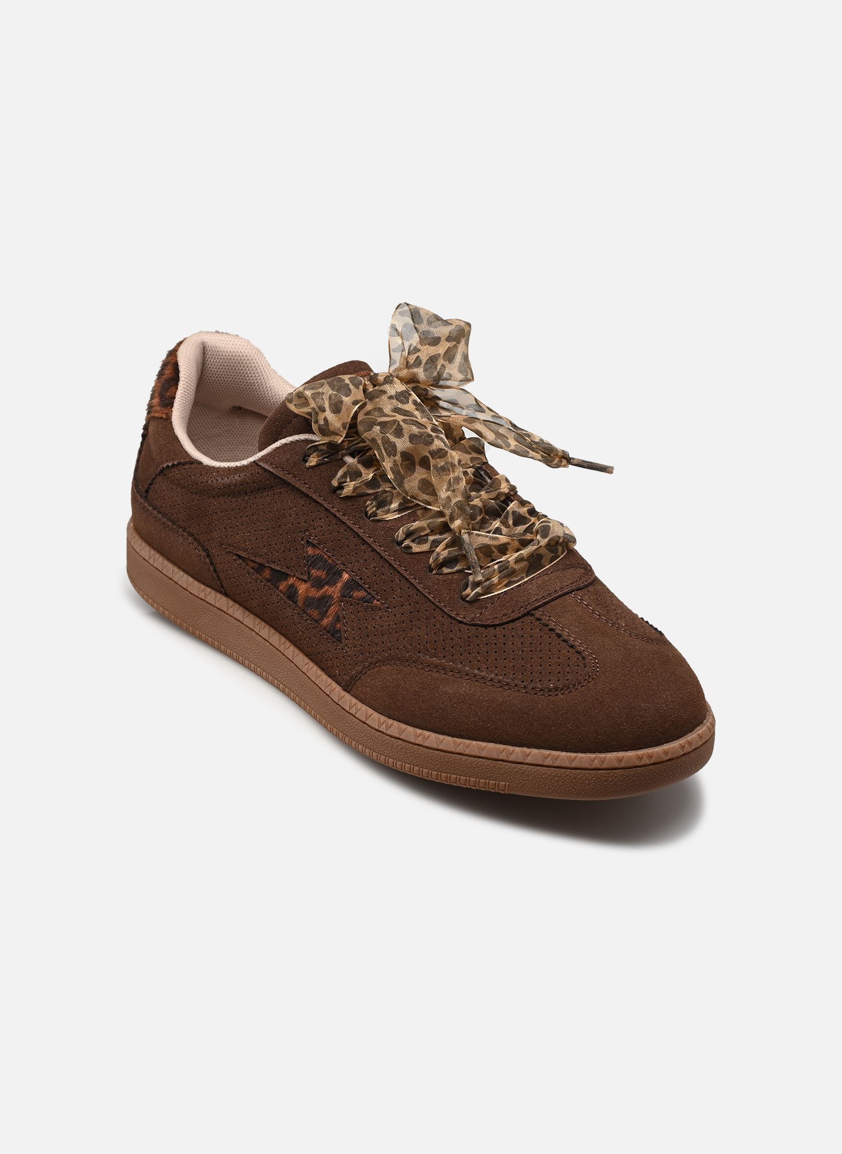 Baskets basses AURA Emblem femme marron Vanessa Wu Baskets basses AURA Emblem femme marron CHOCOLAT