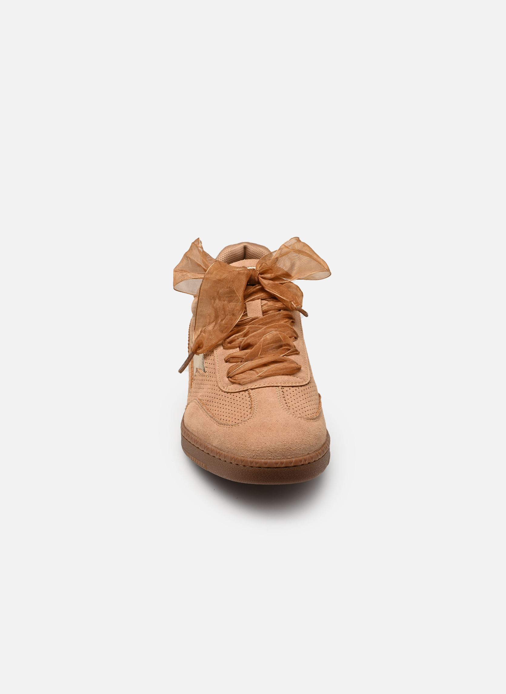 Niedrige Sneaker AURA Emblem damen braun Vanessa Wu Niedrige Sneaker AURA Emblem damen braun CAMEL