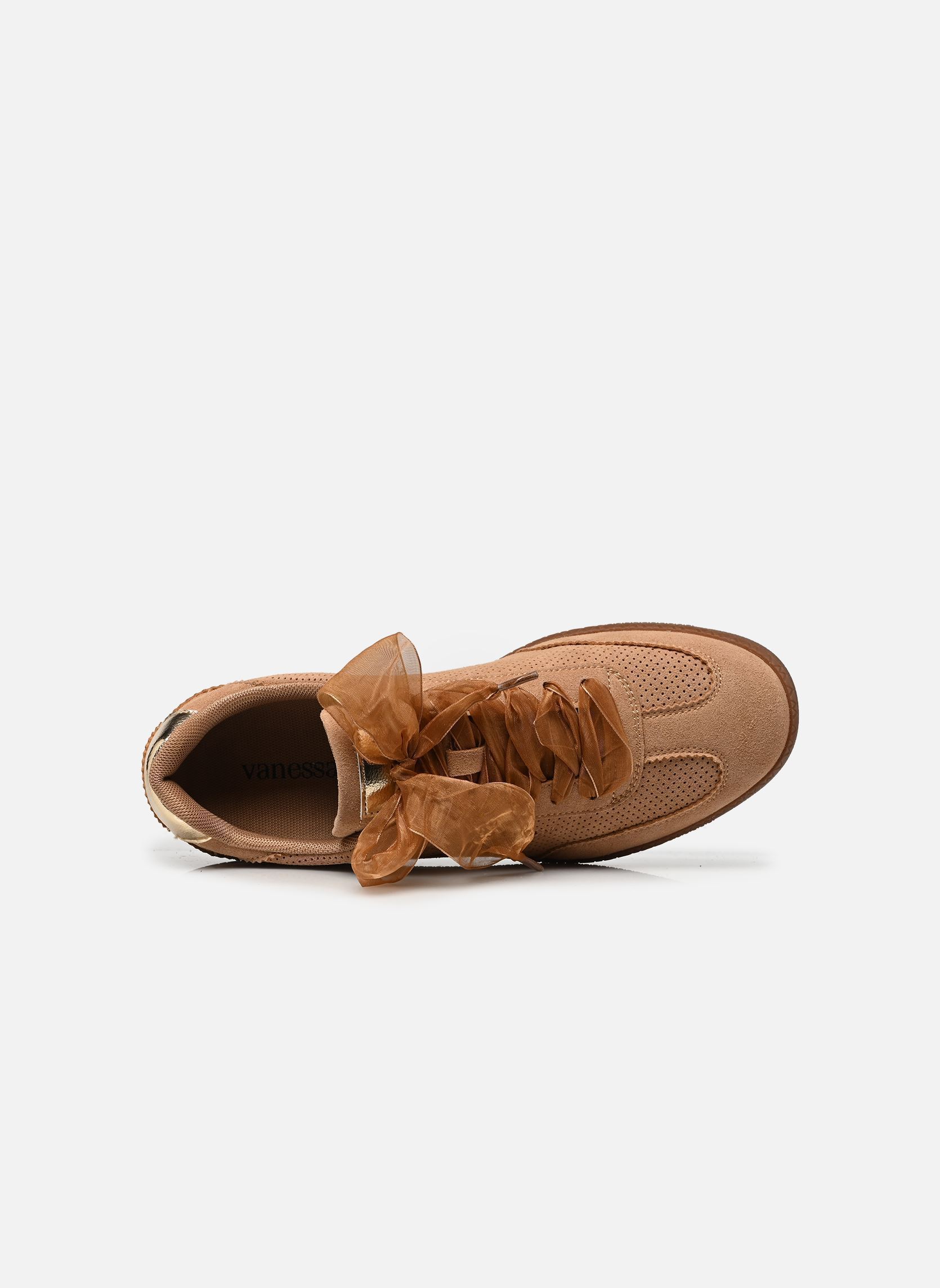 Niedrige Sneaker AURA Emblem damen braun Vanessa Wu Niedrige Sneaker AURA Emblem damen braun CAMEL
