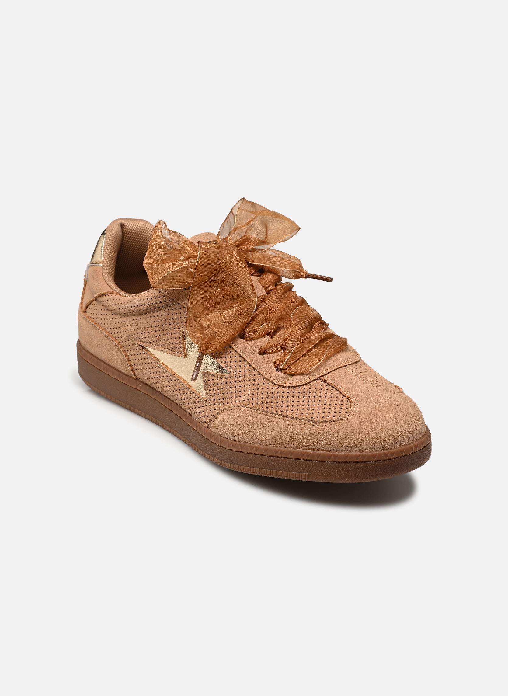 Niedrige Sneaker AURA Emblem damen braun Vanessa Wu Niedrige Sneaker AURA Emblem damen braun CAMEL