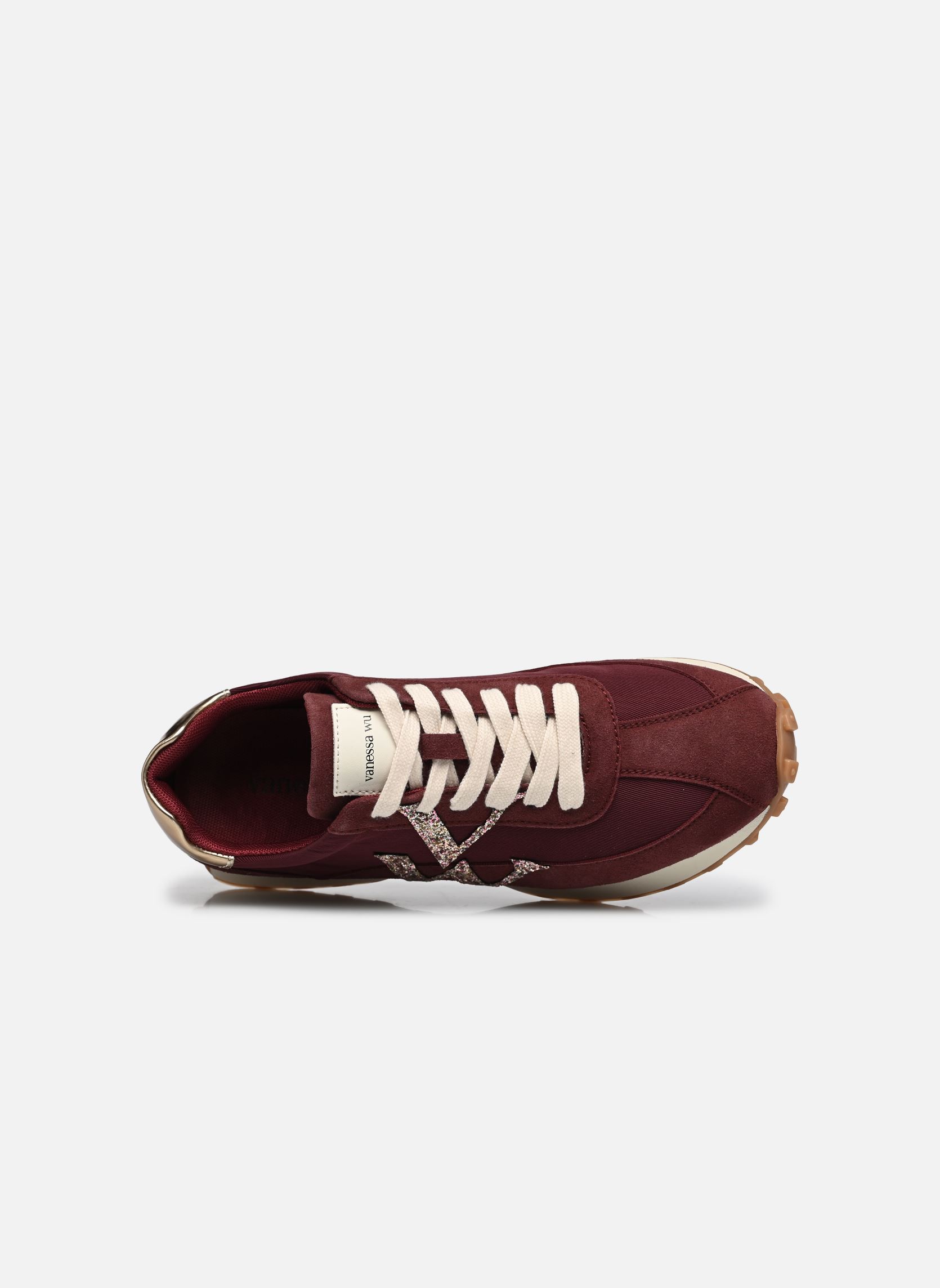 Lage sneakers FLOW Initials dames bordeaux Vanessa Wu Lage sneakers FLOW Initials dames bordeaux BORDEAUX