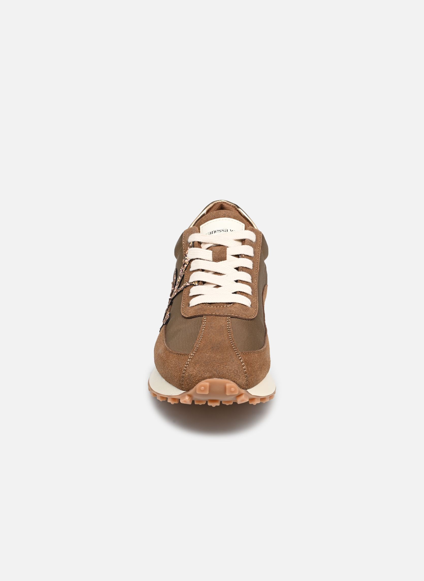 Niedrige Sneaker FLOW Initials damen braun Vanessa Wu Niedrige Sneaker FLOW Initials damen braun CHOCOLAT