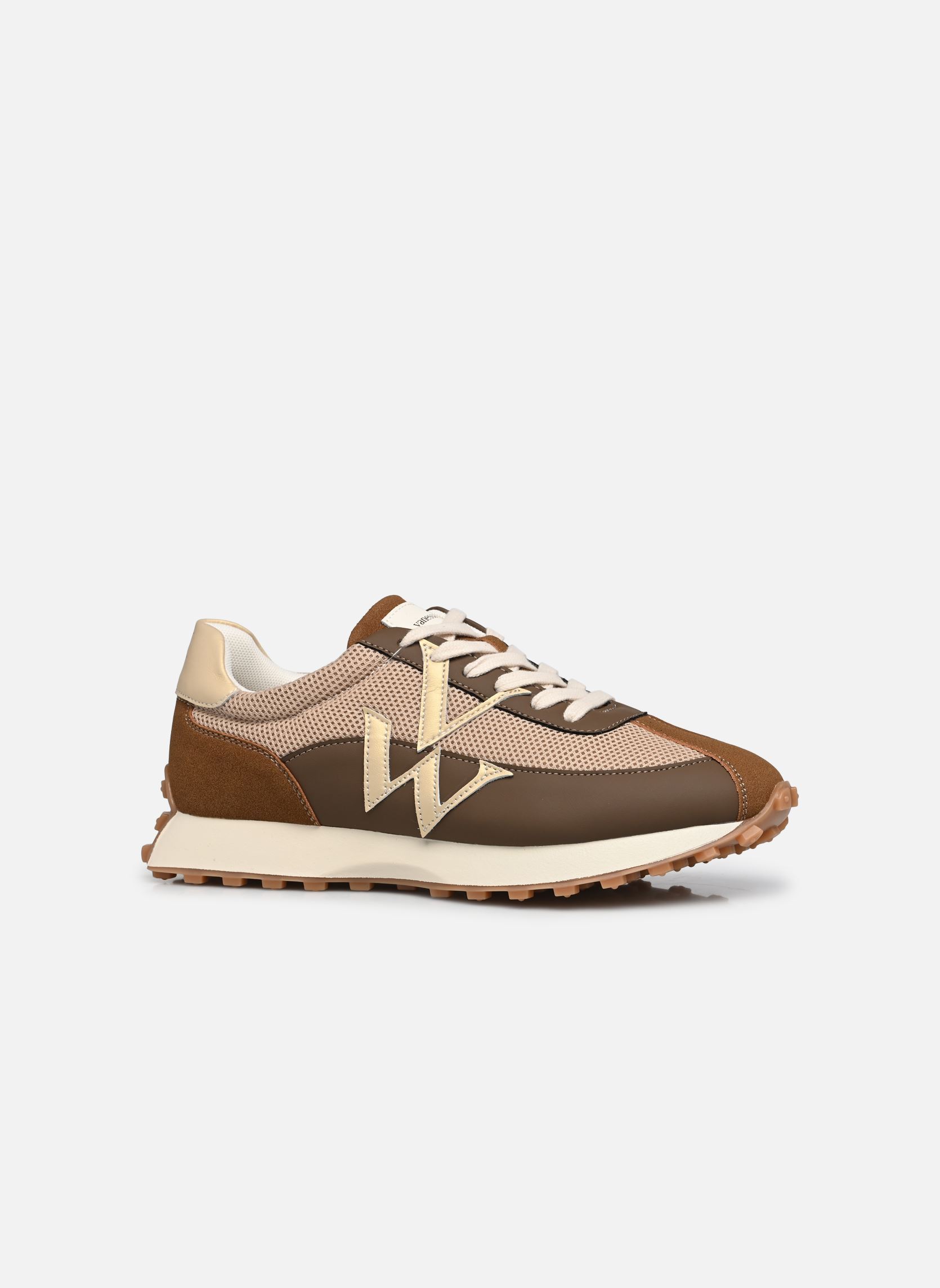 Niedrige Sneaker FLOW Initials damen braun Vanessa Wu Niedrige Sneaker FLOW Initials damen braun KAKI