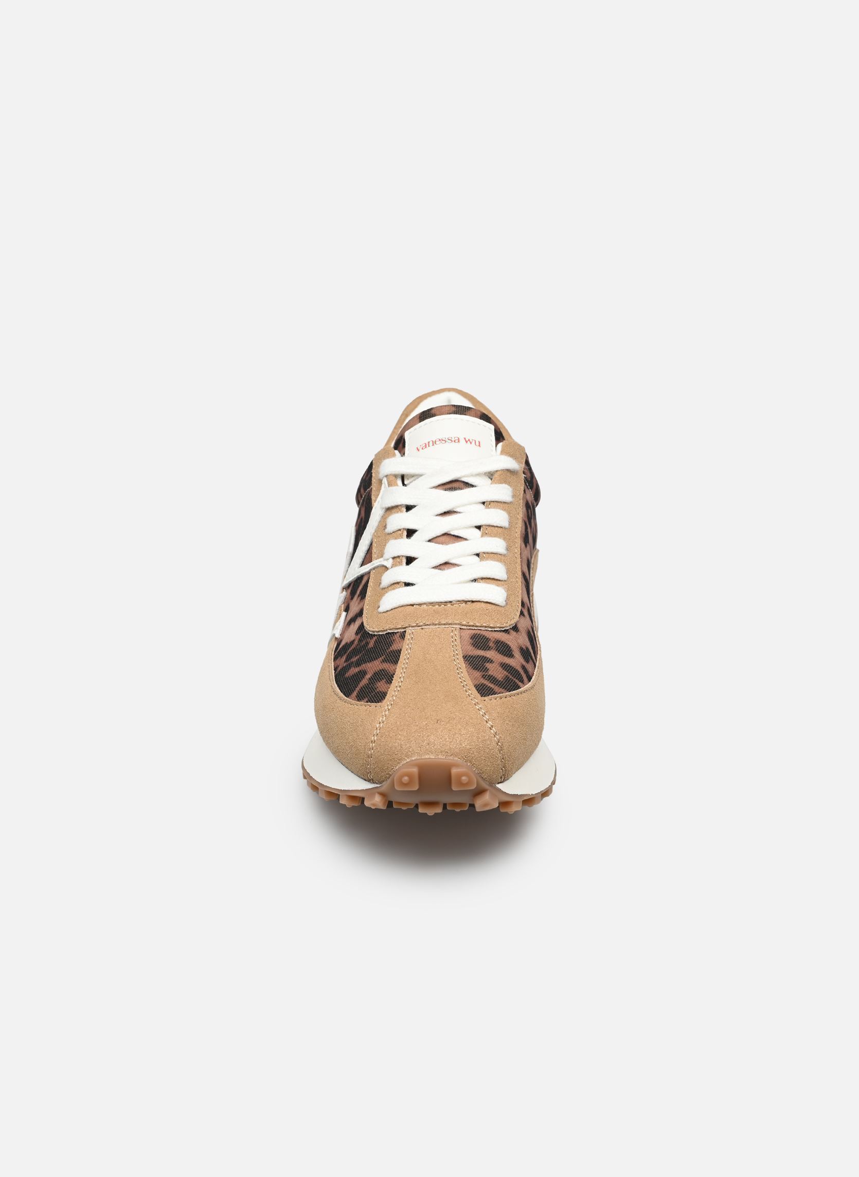 Baskets FLOW Initials femme marron Vanessa Wu Baskets FLOW Initials femme marron LEOPARD