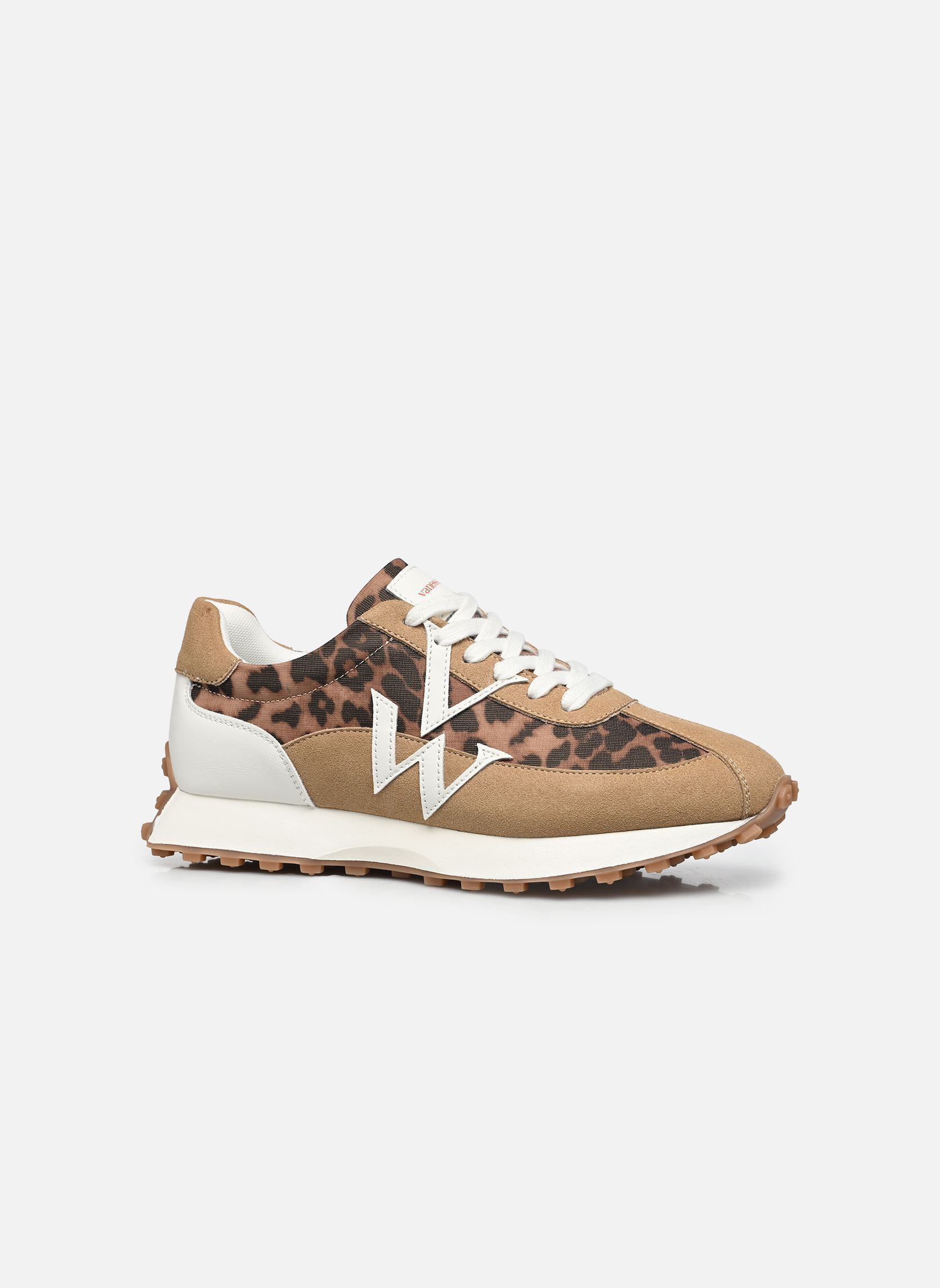 Baskets FLOW Initials femme marron Vanessa Wu Baskets FLOW Initials femme marron LEOPARD