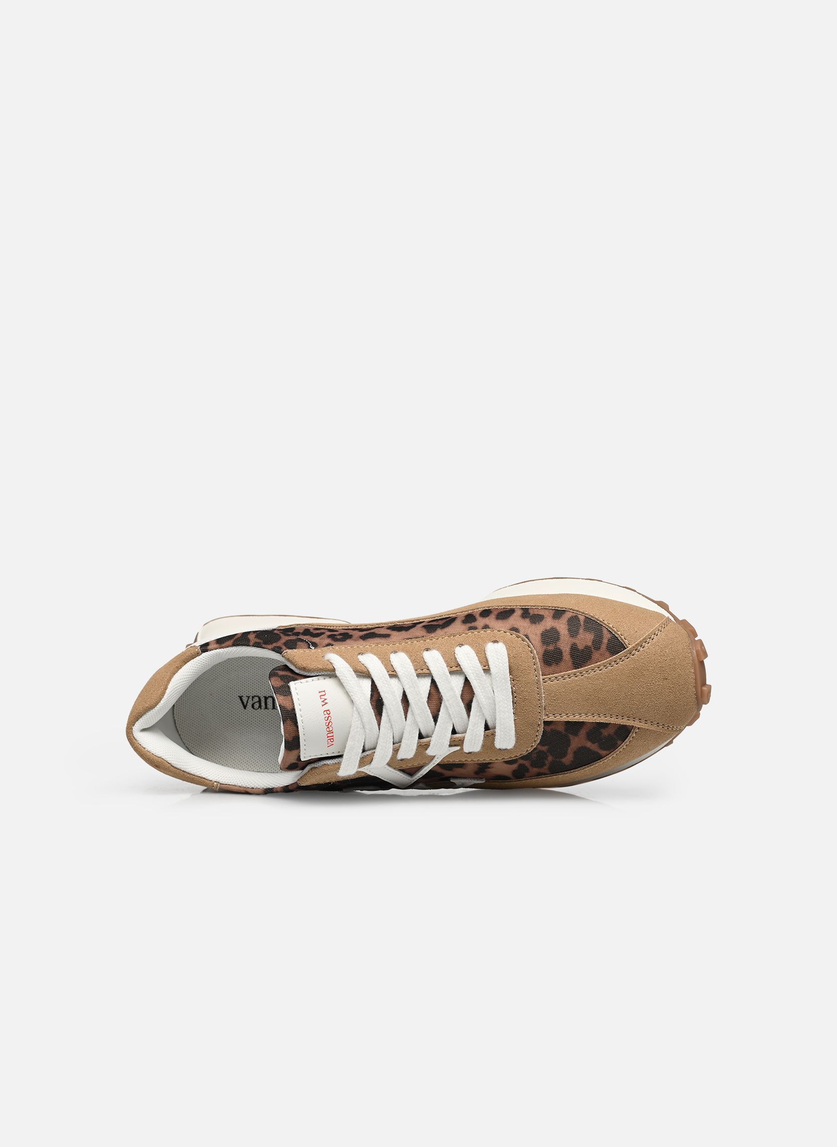 Baskets FLOW Initials femme marron Vanessa Wu Baskets FLOW Initials femme marron LEOPARD