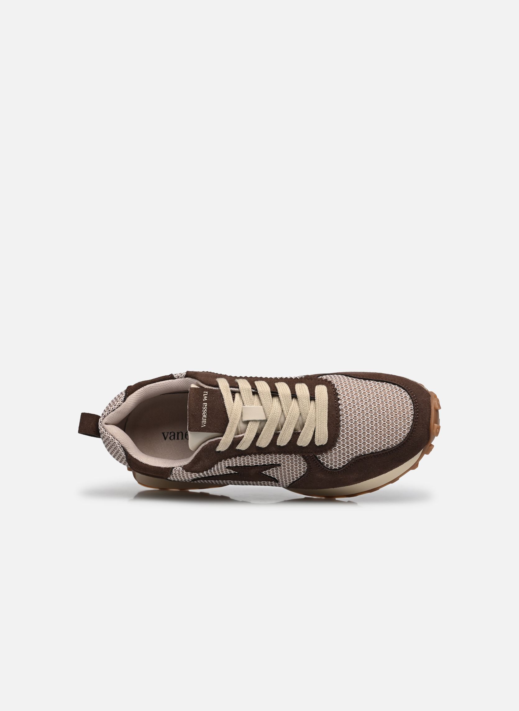 Baskets basses FLOW Emblem femme marron Vanessa Wu Baskets basses FLOW Emblem femme marron CHOCOLAT